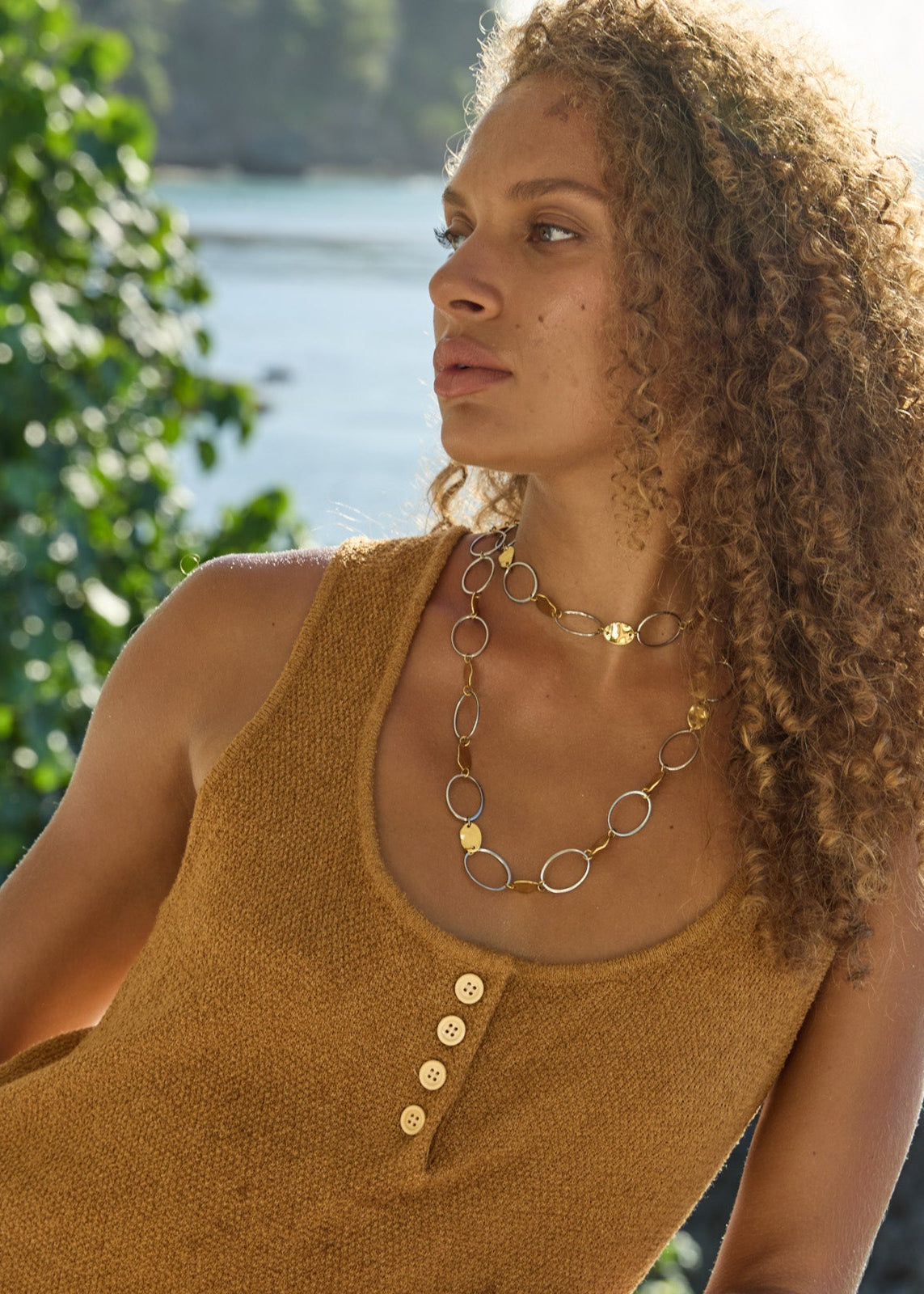 Francia Opera Necklace - Link Mix