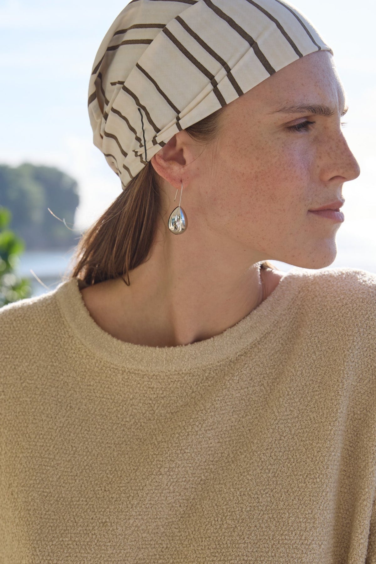 Pena Drop Earring - Silver