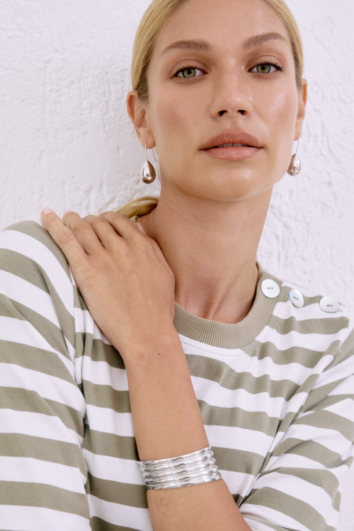 Pena Drop Earring - Silver