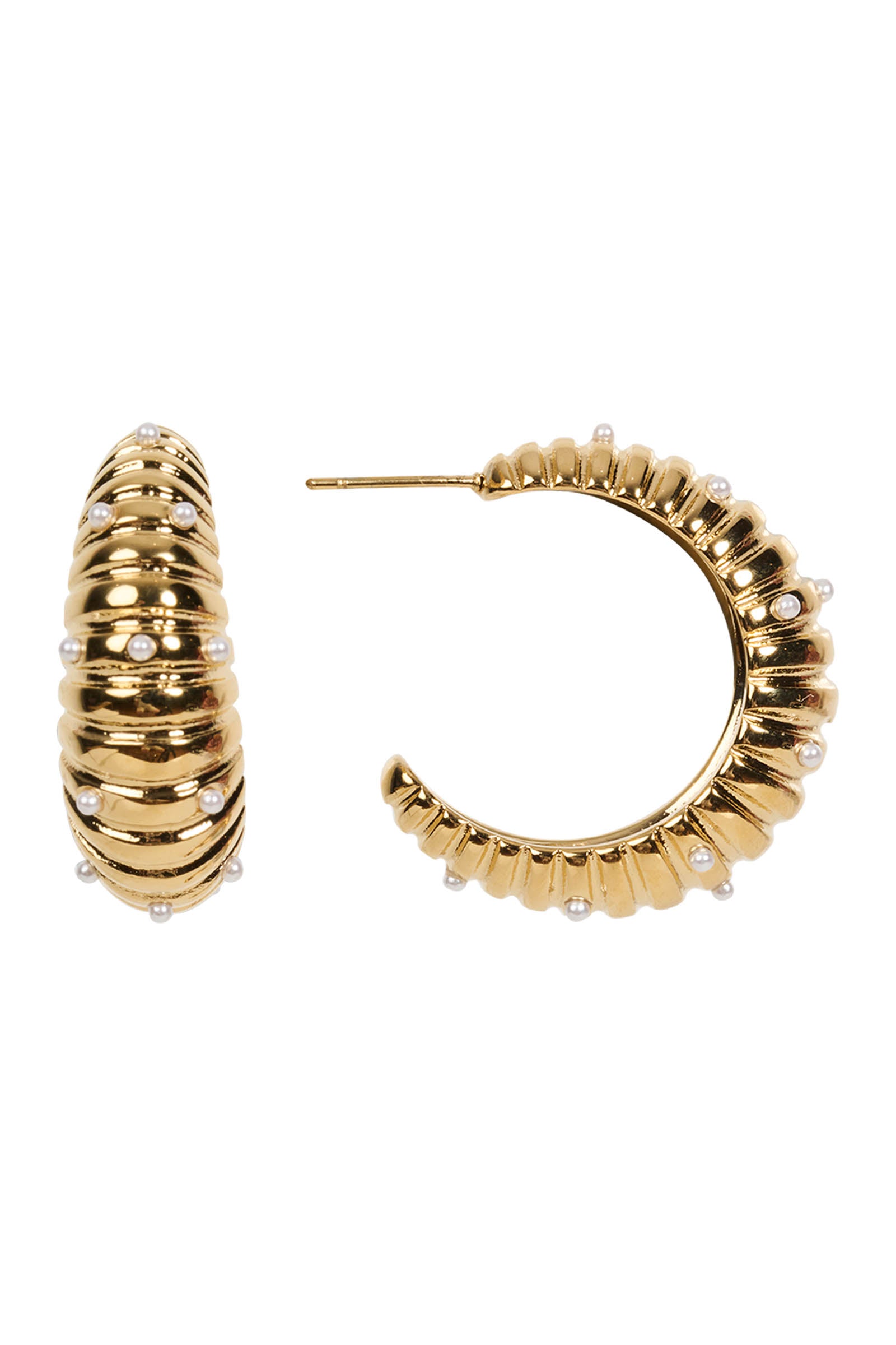 Pena Rib Earring - Gold