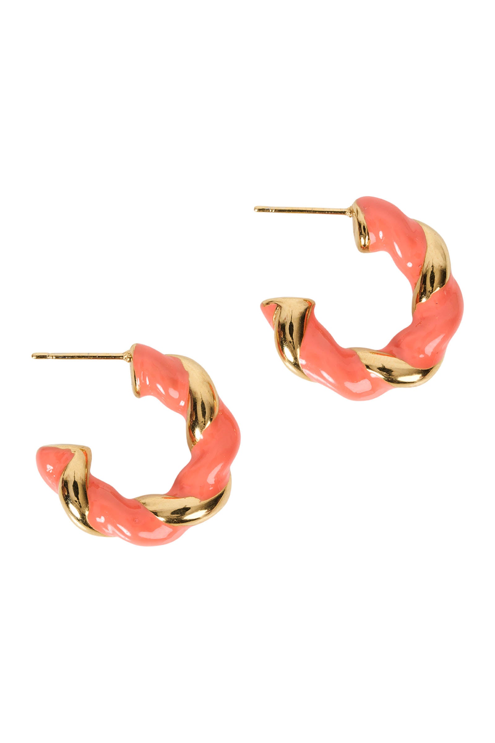 Treville Hoop Earring - Coral