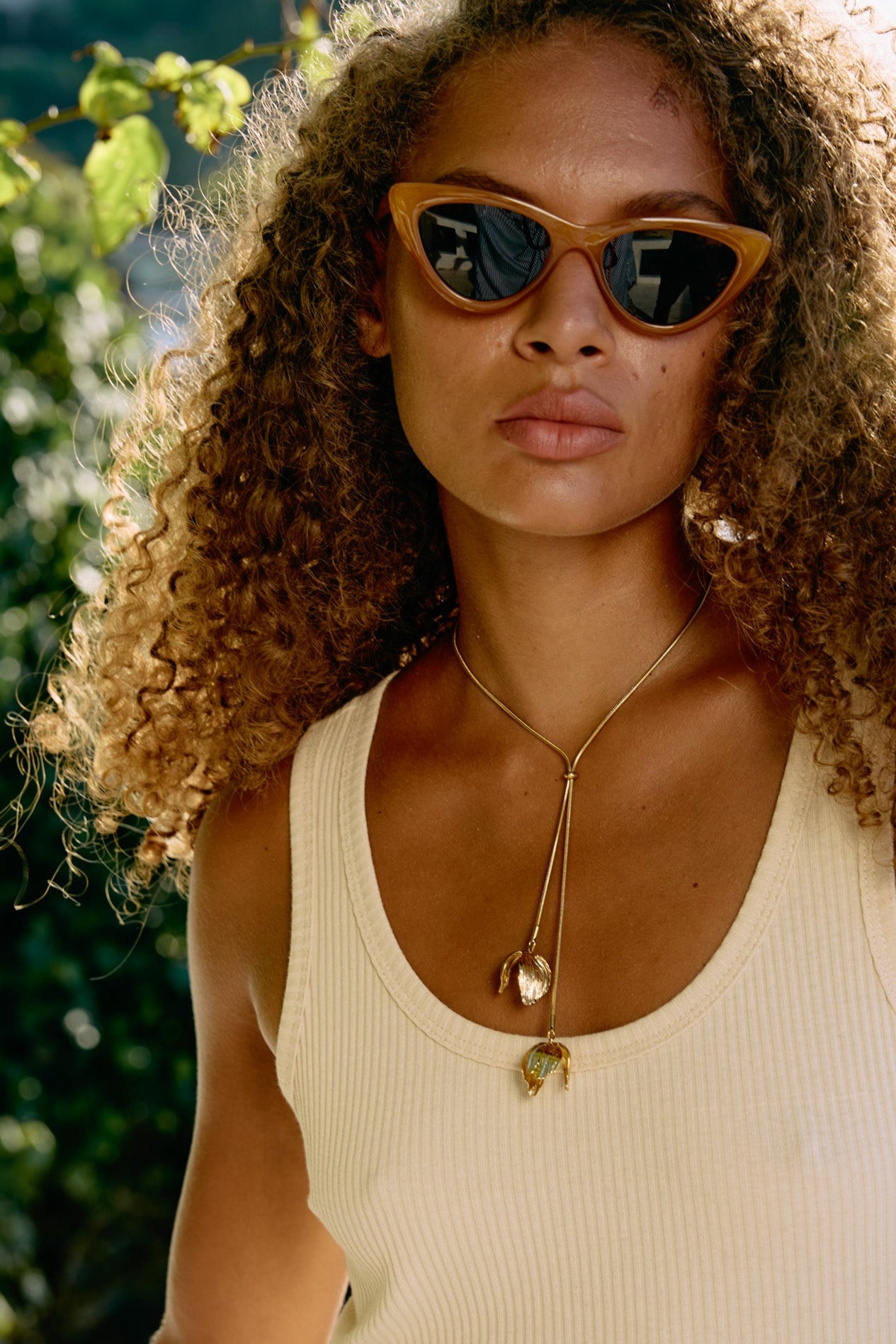 Sorsi Necklace - Gold Tulip