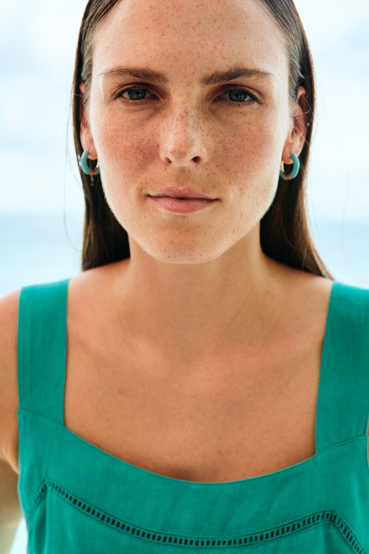 Margherita Earring - Aqua