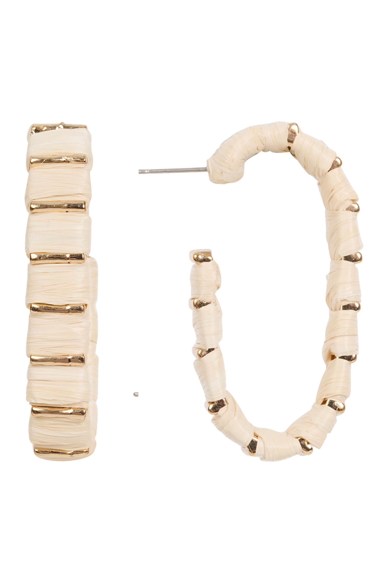 Matera Mix Earring - Ivory Brass