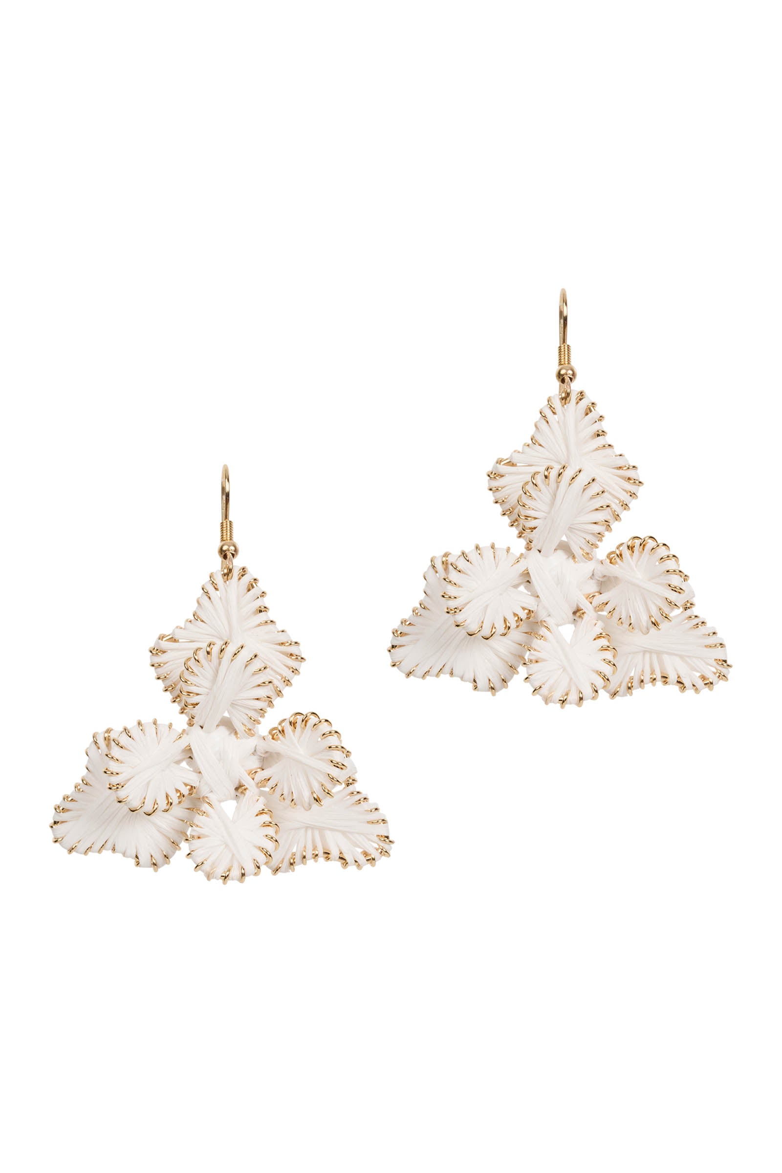 Capri Flora Earring - White