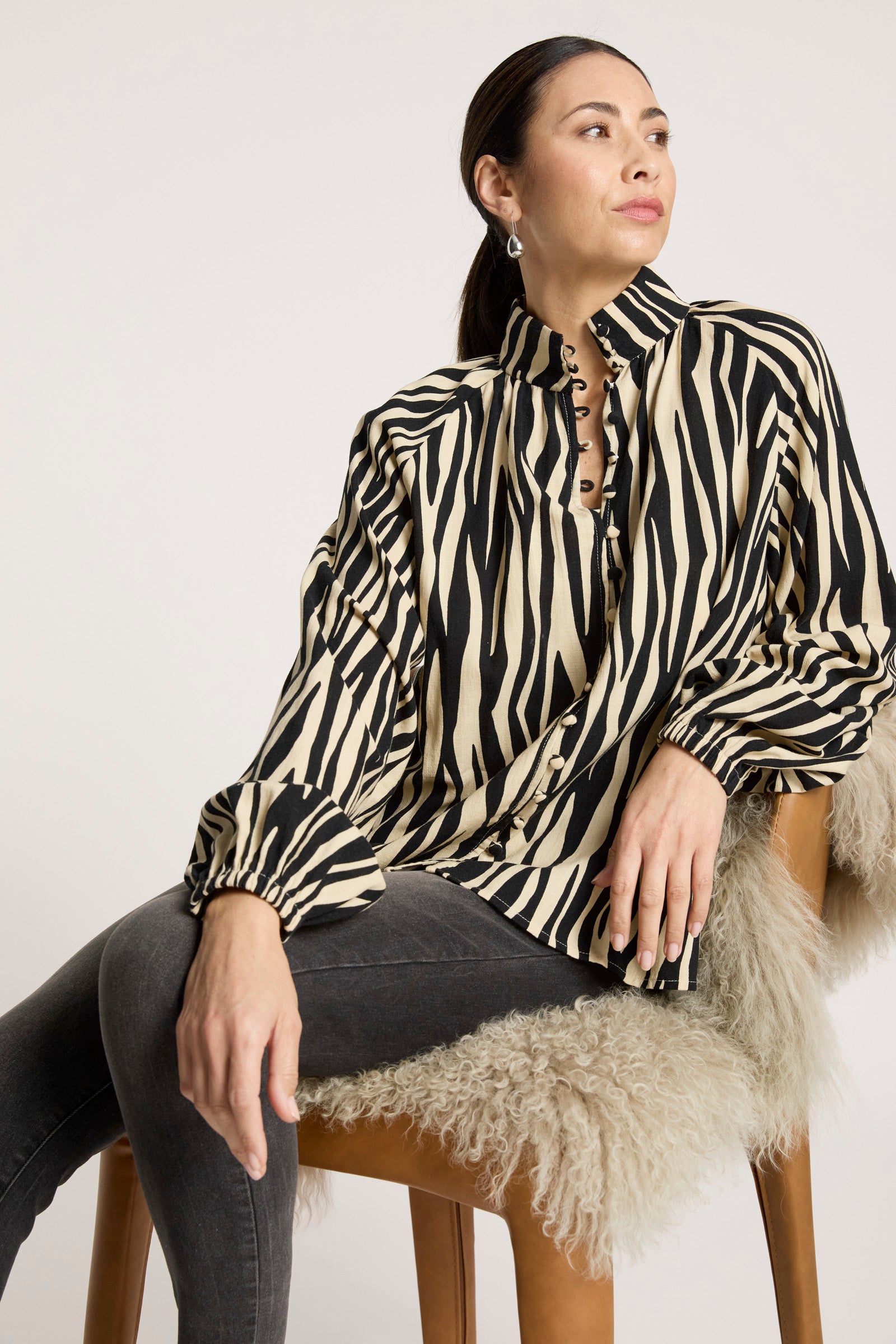 Bajau Button Shirt - Savanna