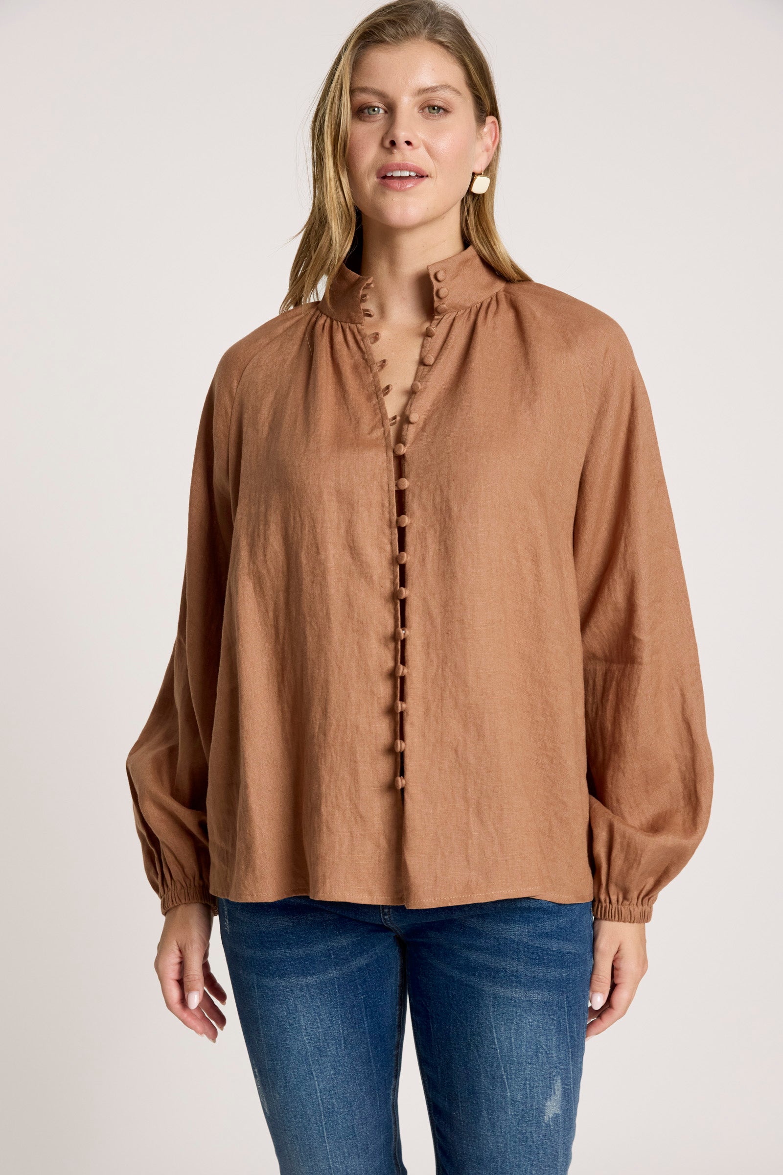 Bajau Button Shirt - Clay