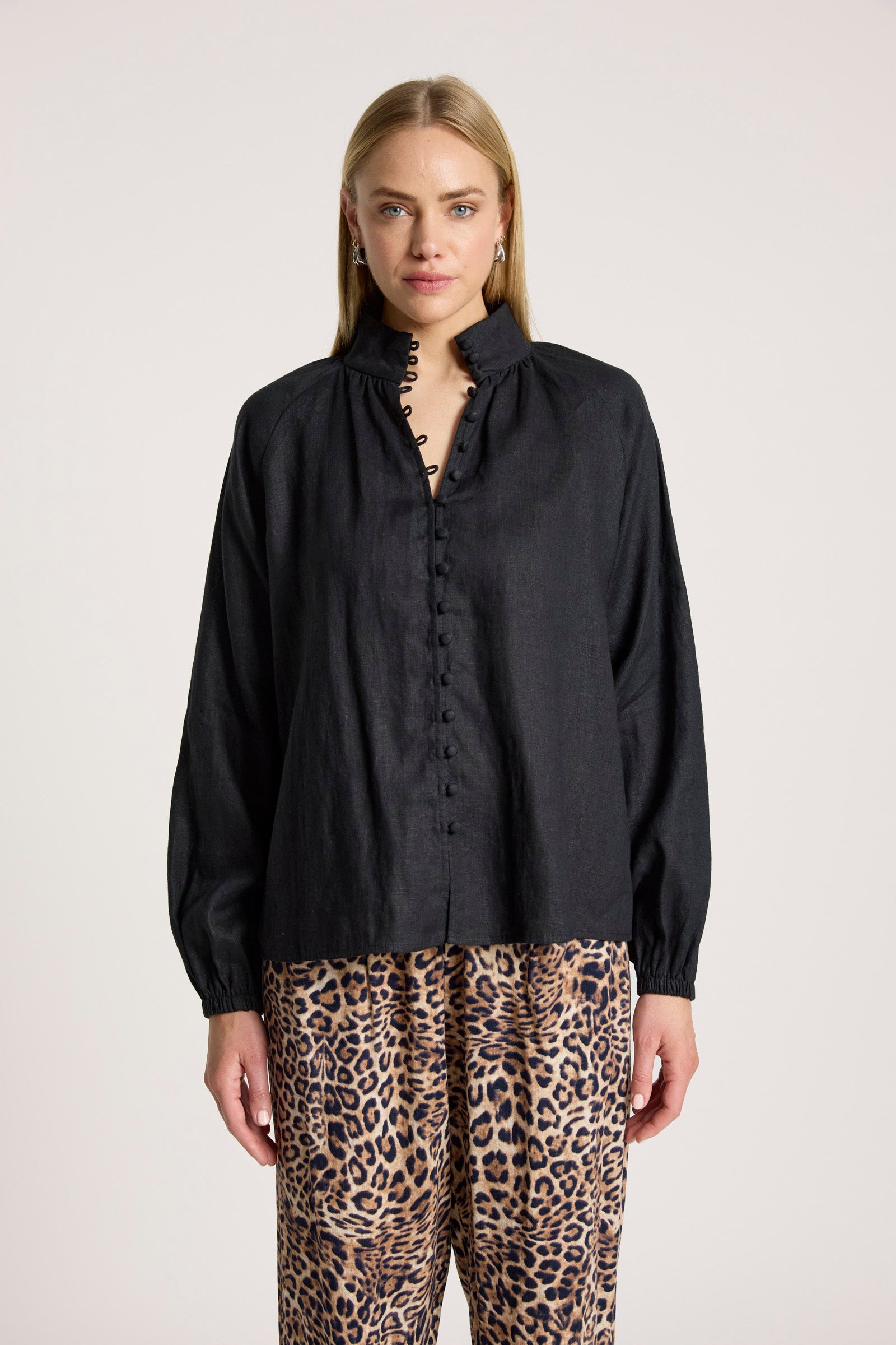 Bajau Button Shirt - Black