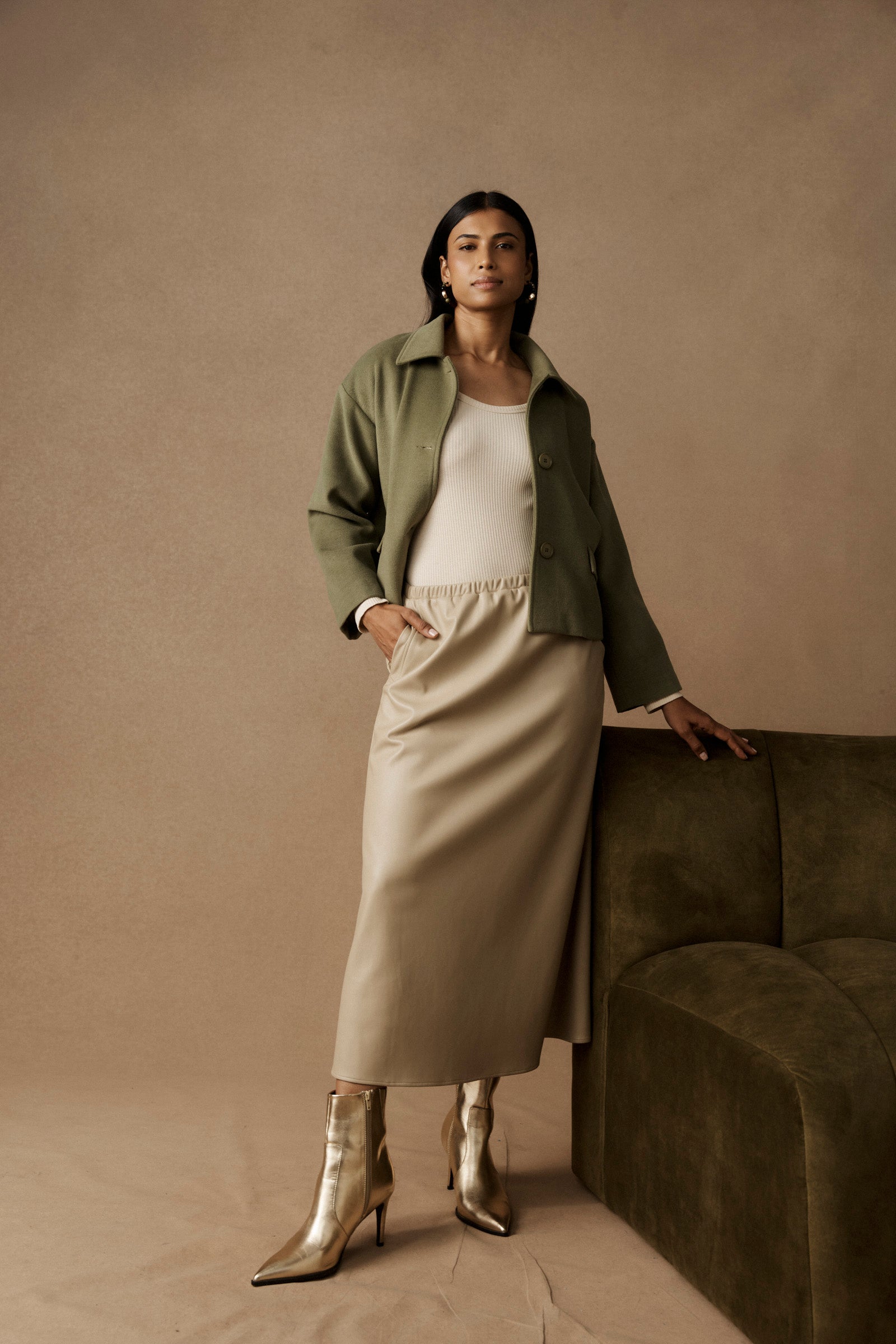 Wanderer Crop Jacket - Pampas