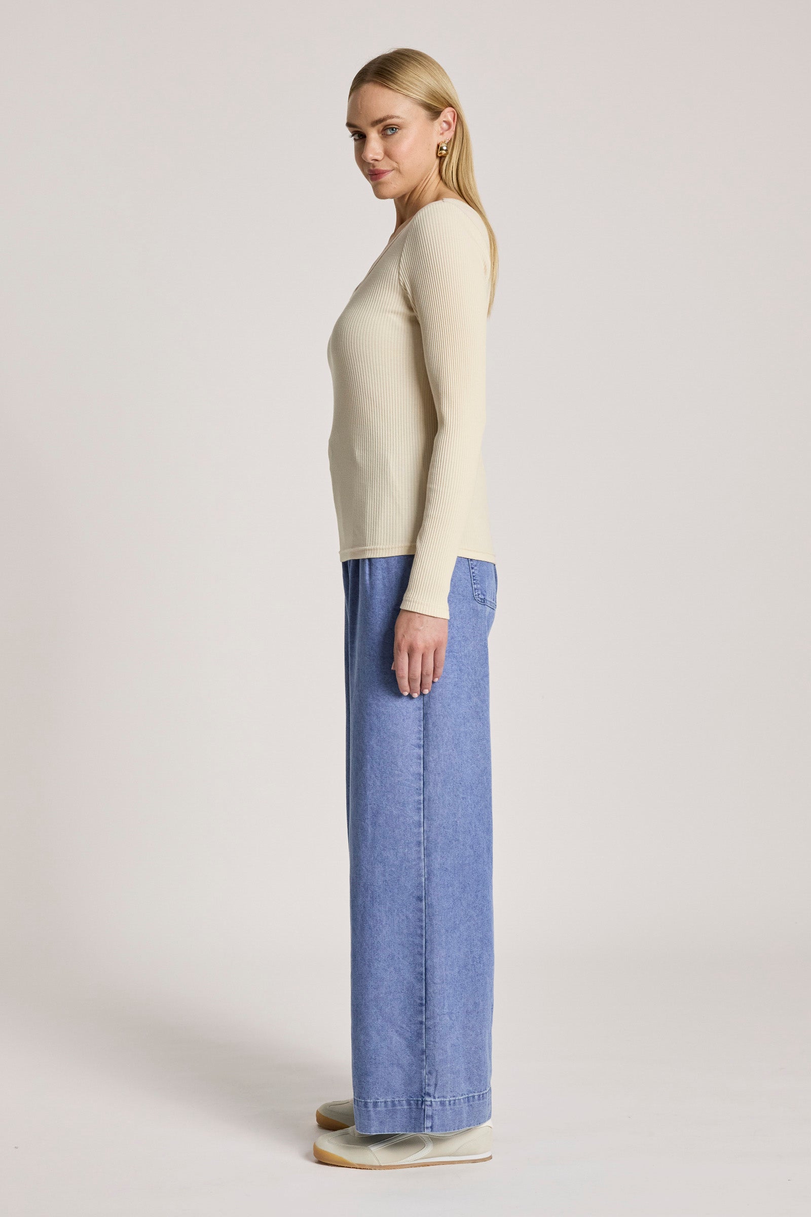 Plage Long Sleeve Tshirt - Dune