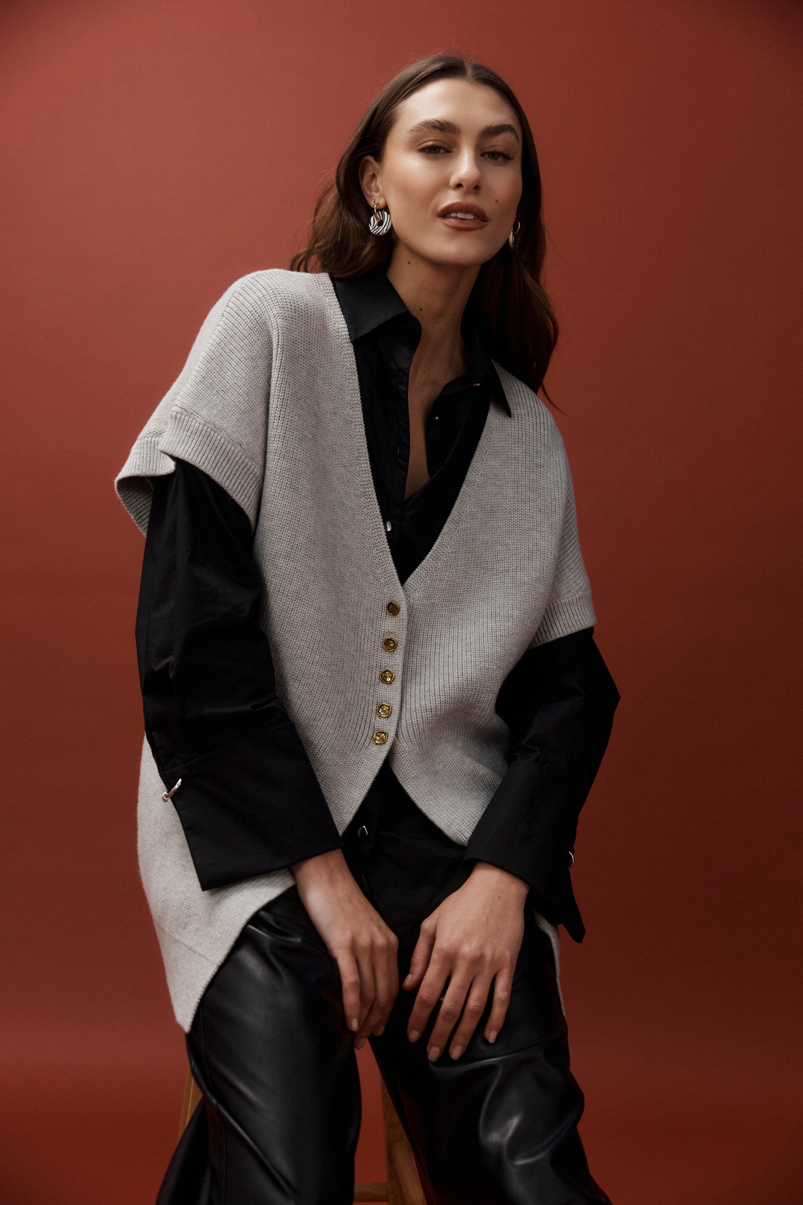 Berber Vest Cardigan - Marle