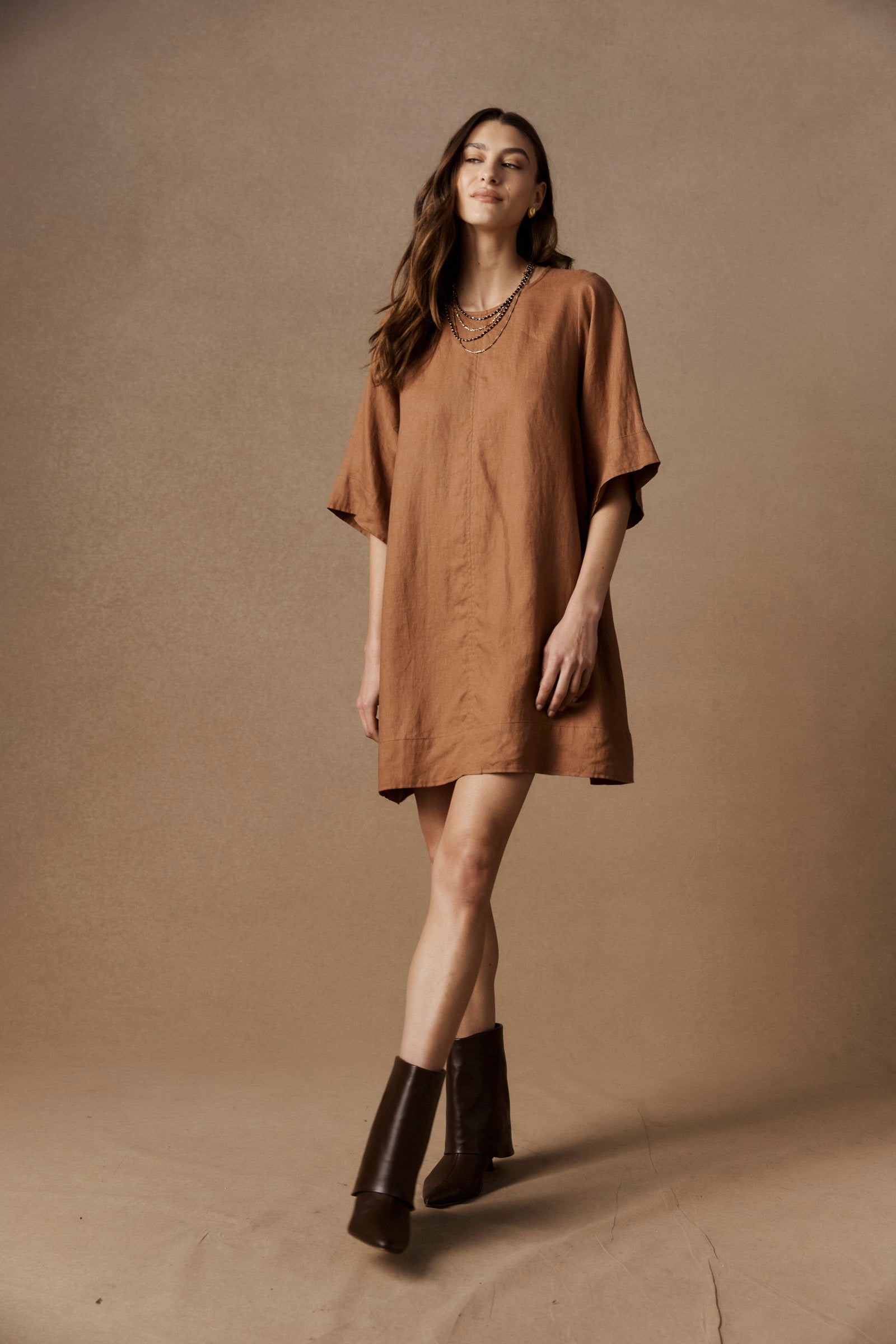 Bajau Tunic Dress - Clay