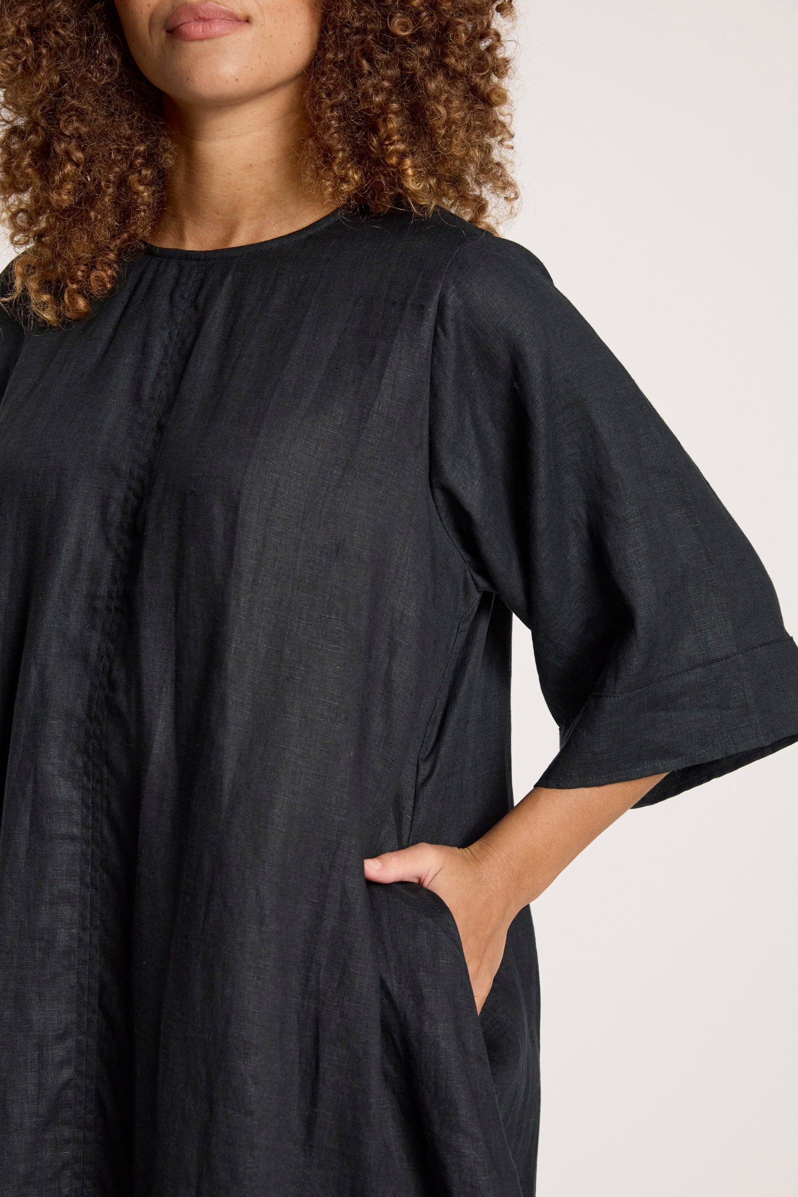 Bajau Tunic Dress - Black
