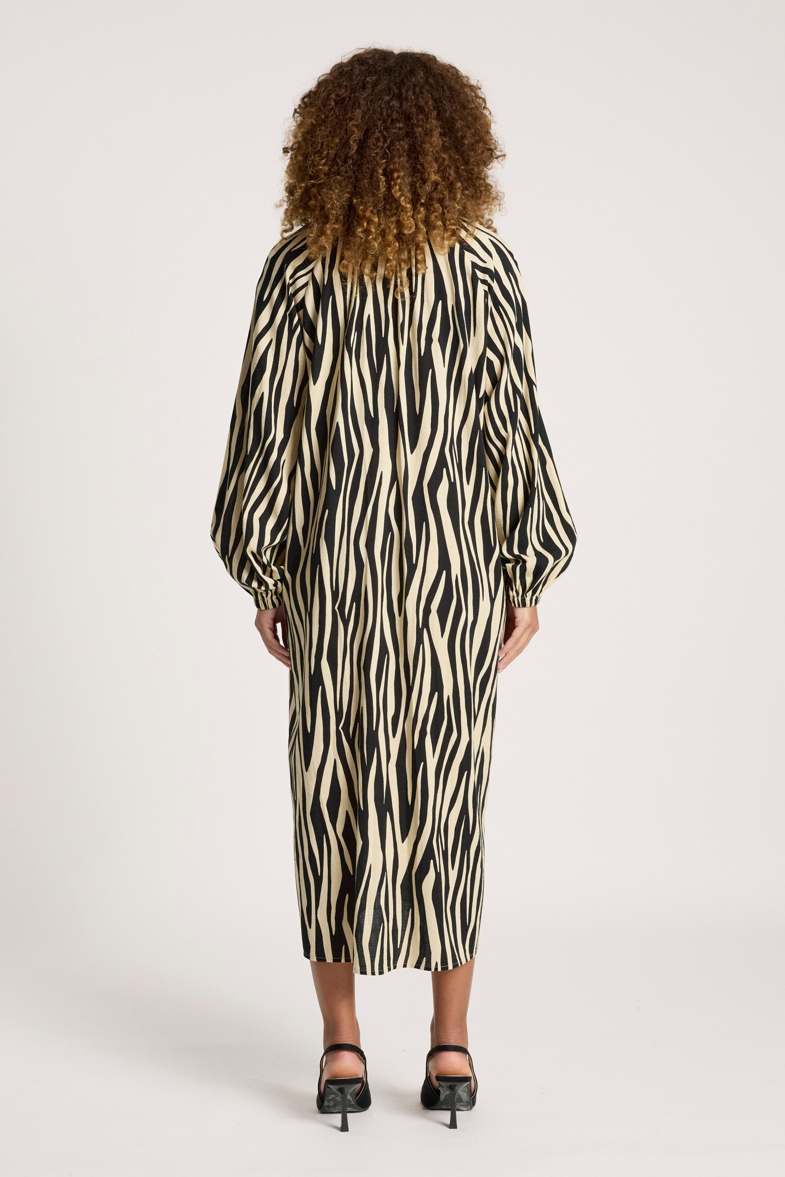 Bajau Button Dress - Savanna