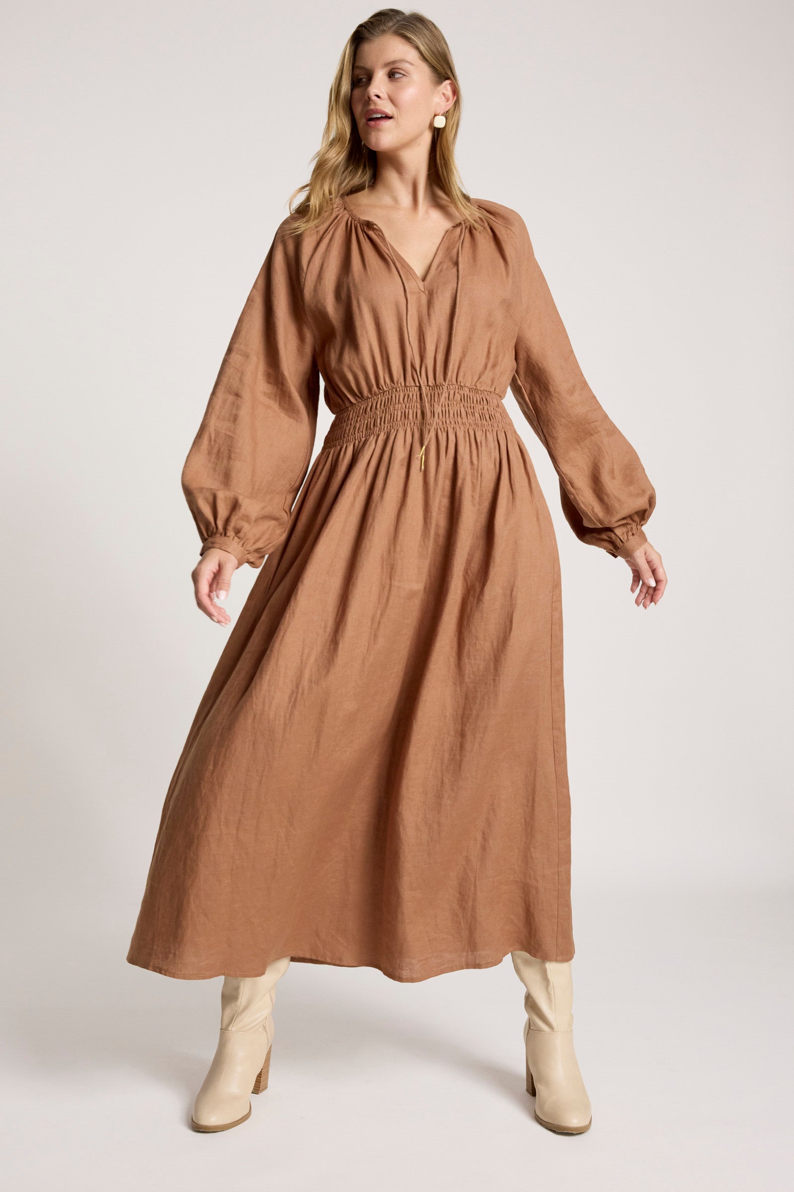 Bajau Maxi Dress - Clay