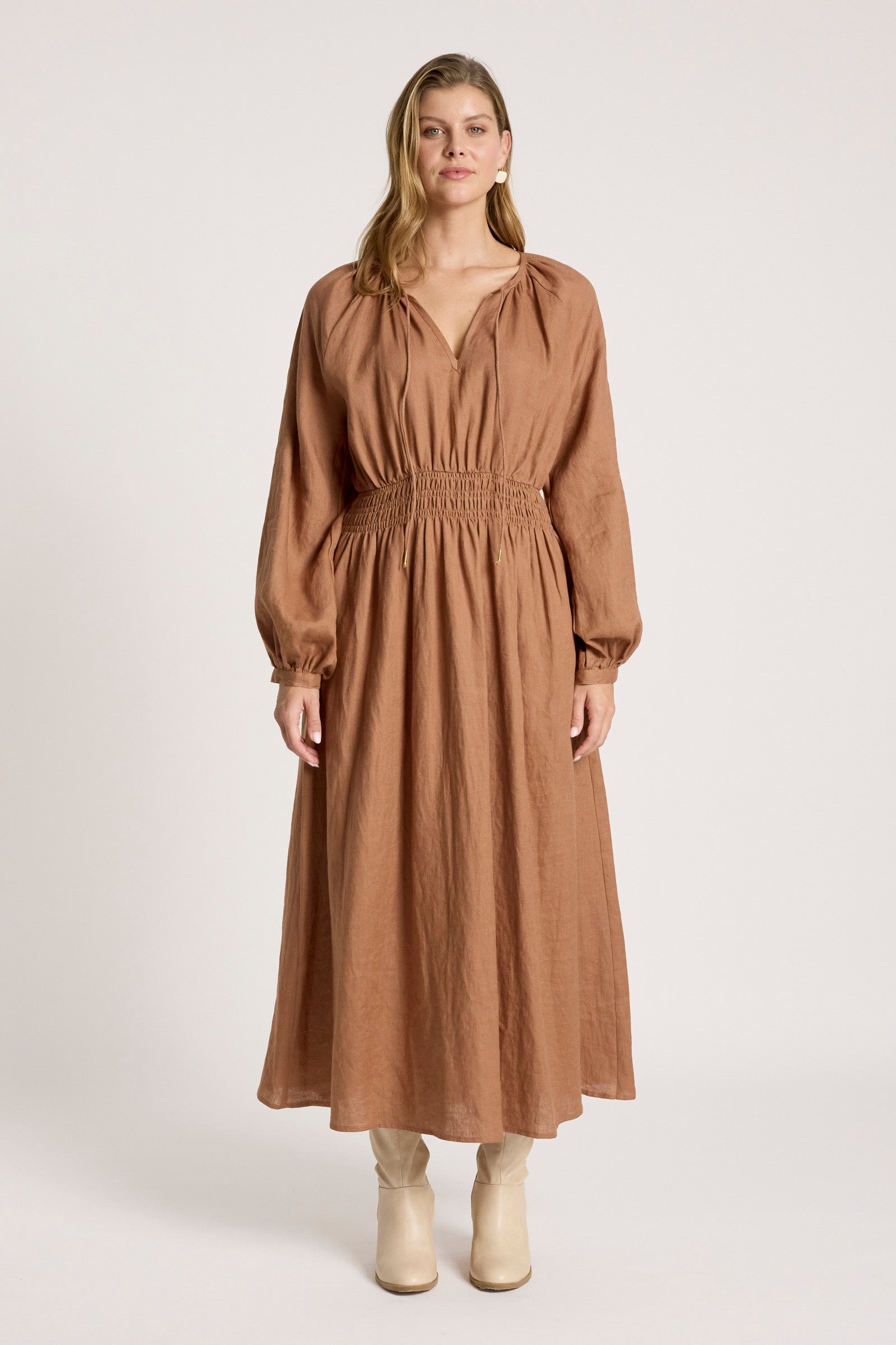 Bajau Maxi Dress - Clay