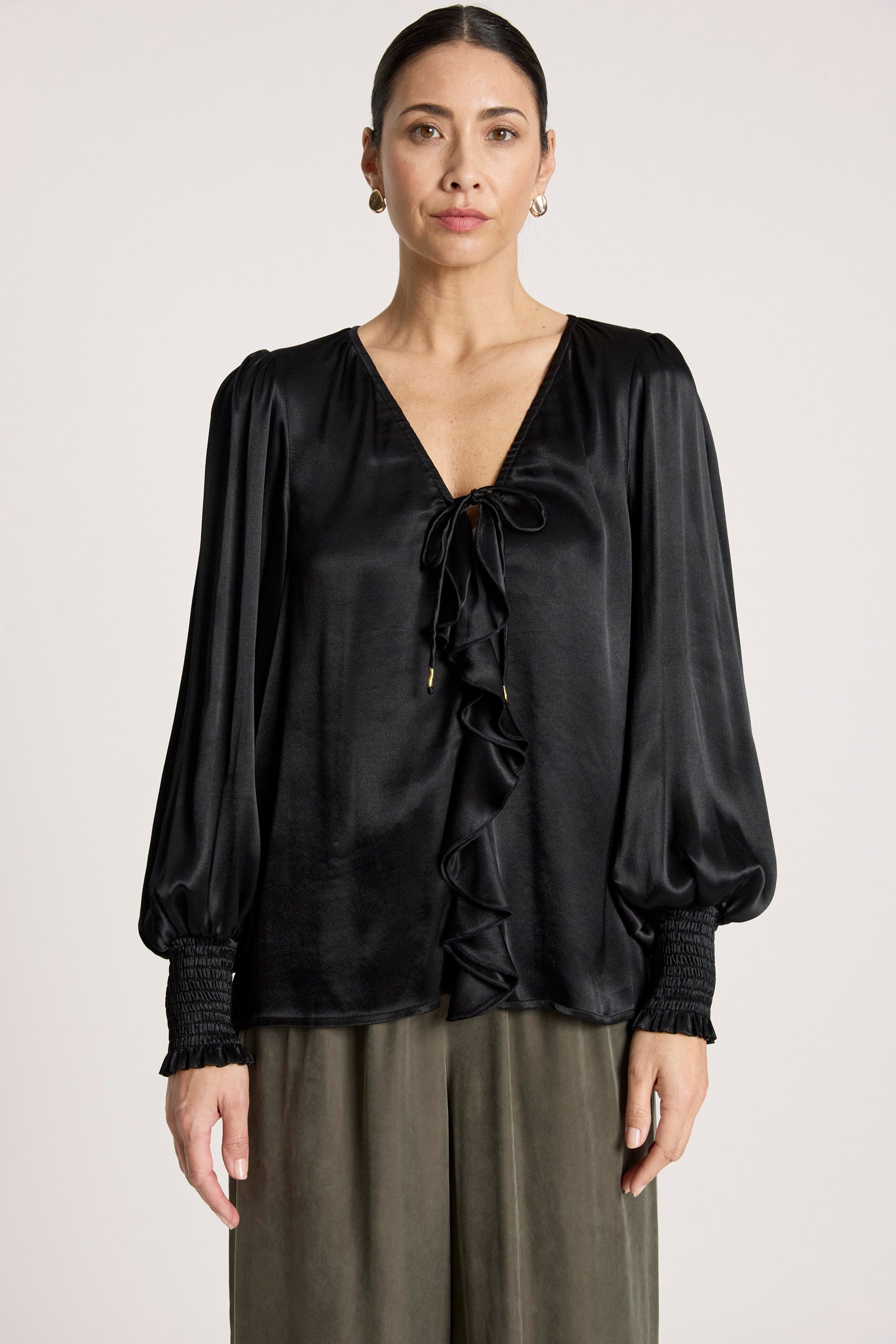San Frill Top - Black