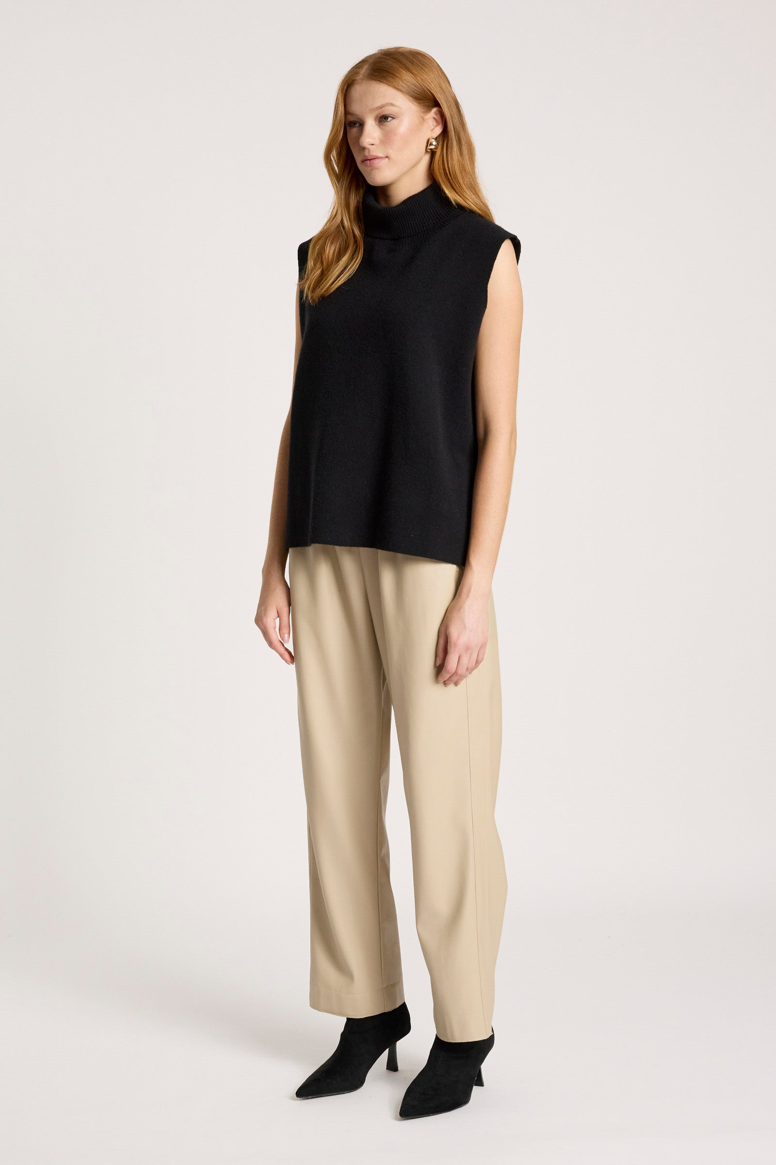 Zala Knit Vest - Black