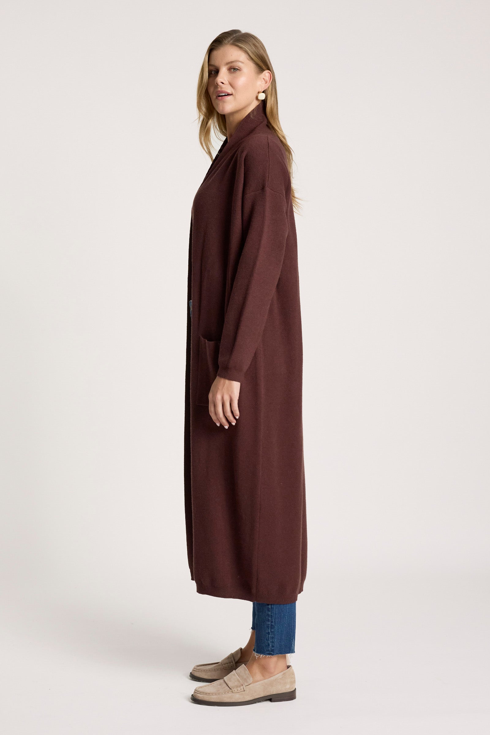 Zala Cardigan - Mahogany