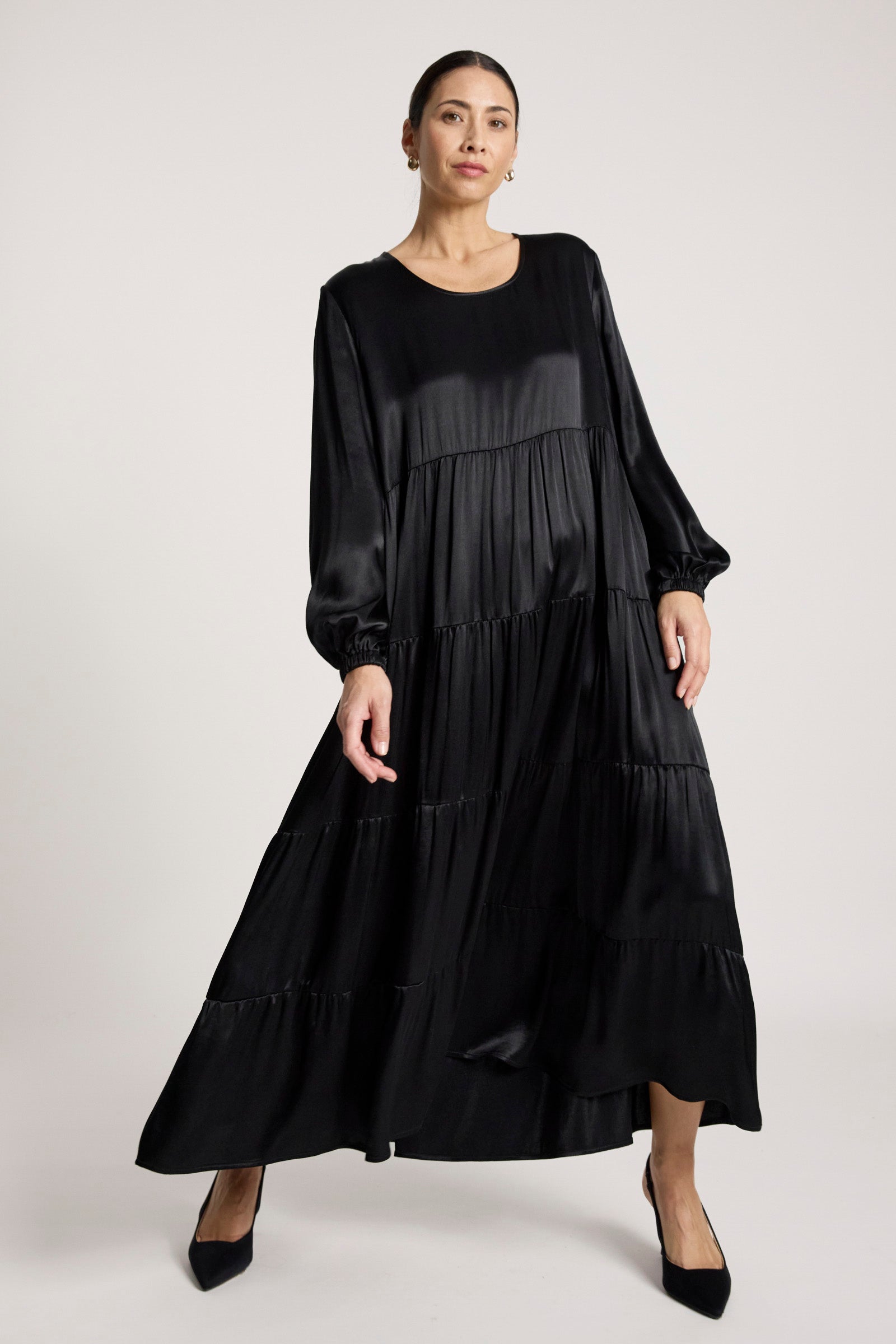 San Tiered Dress - Black