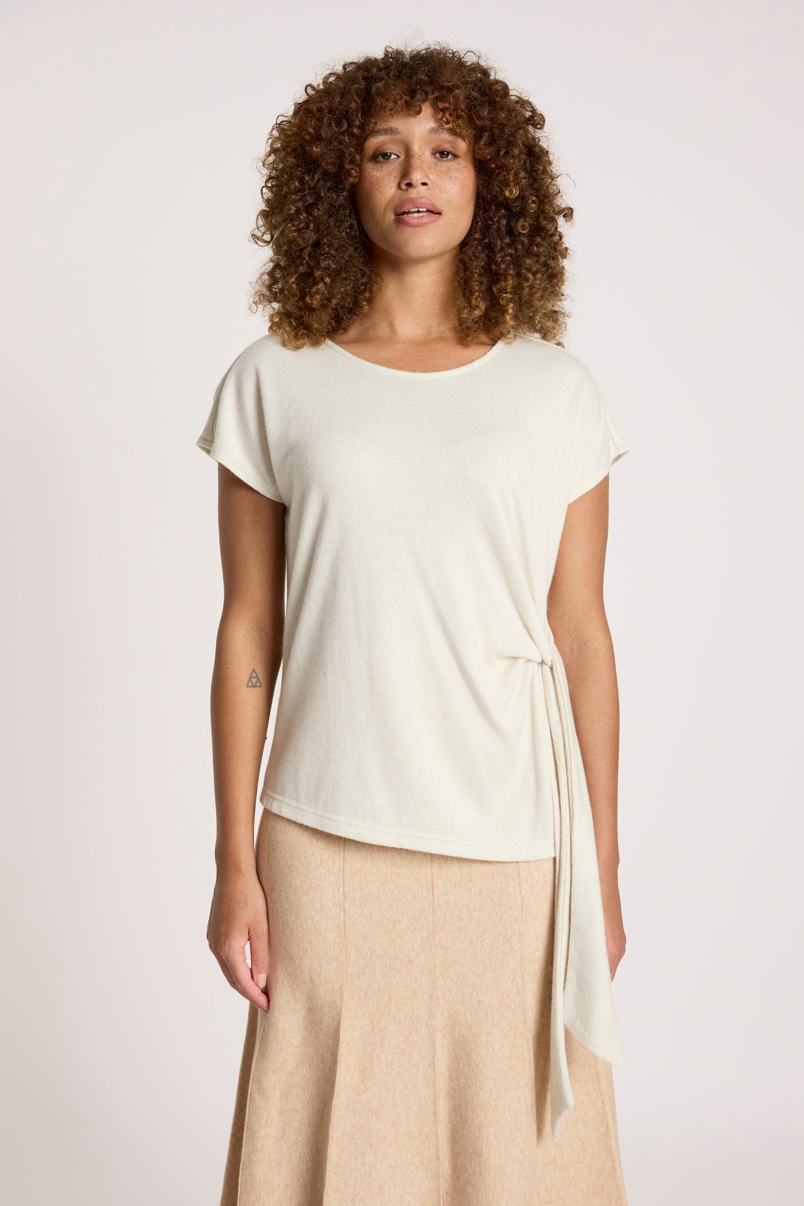 Aria Tie Top - Dune