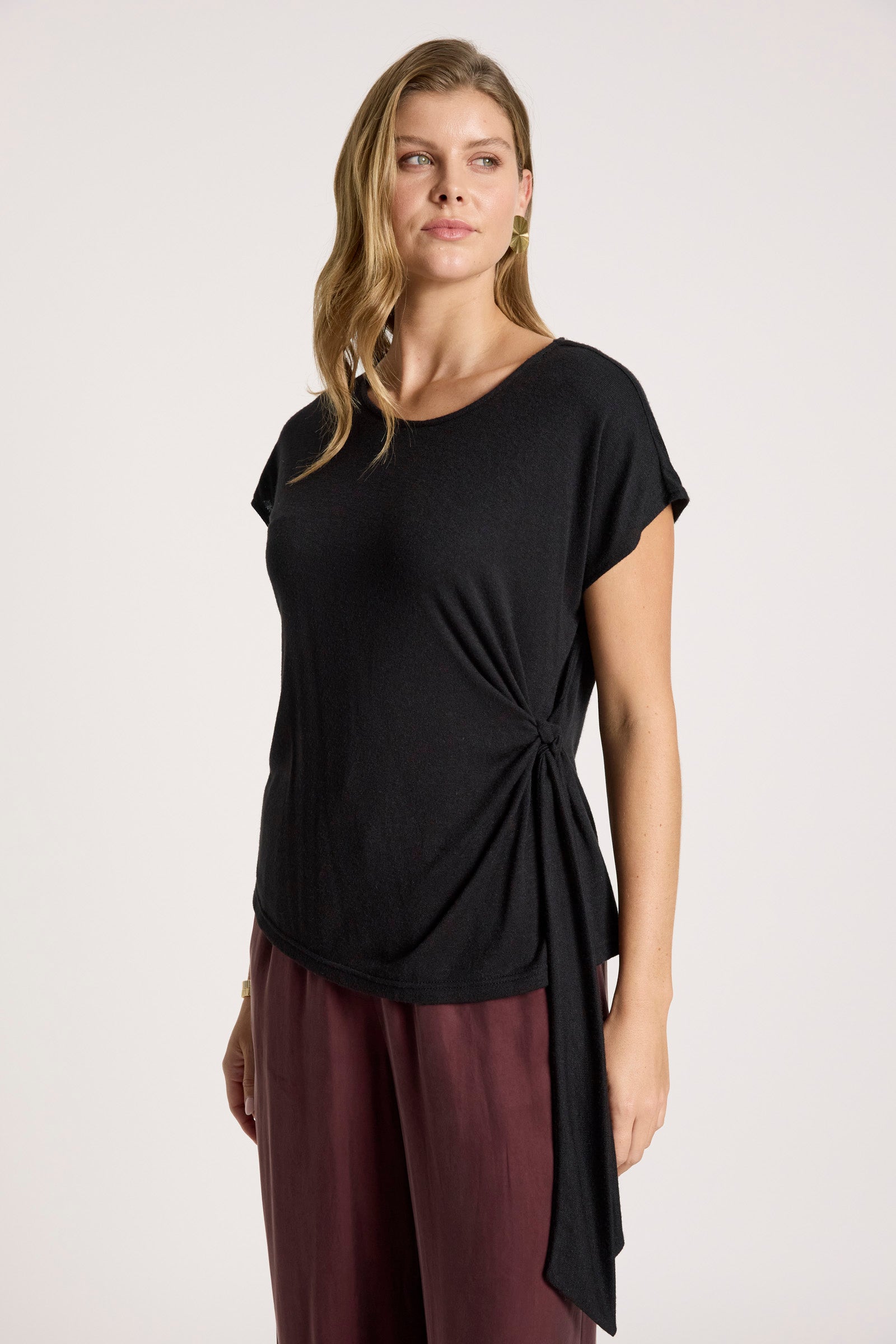 Aria Tie Top - Black