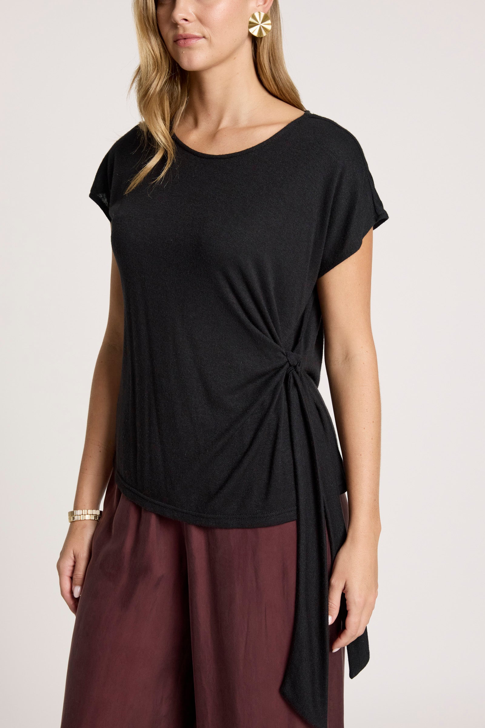 Aria Tie Top - Black