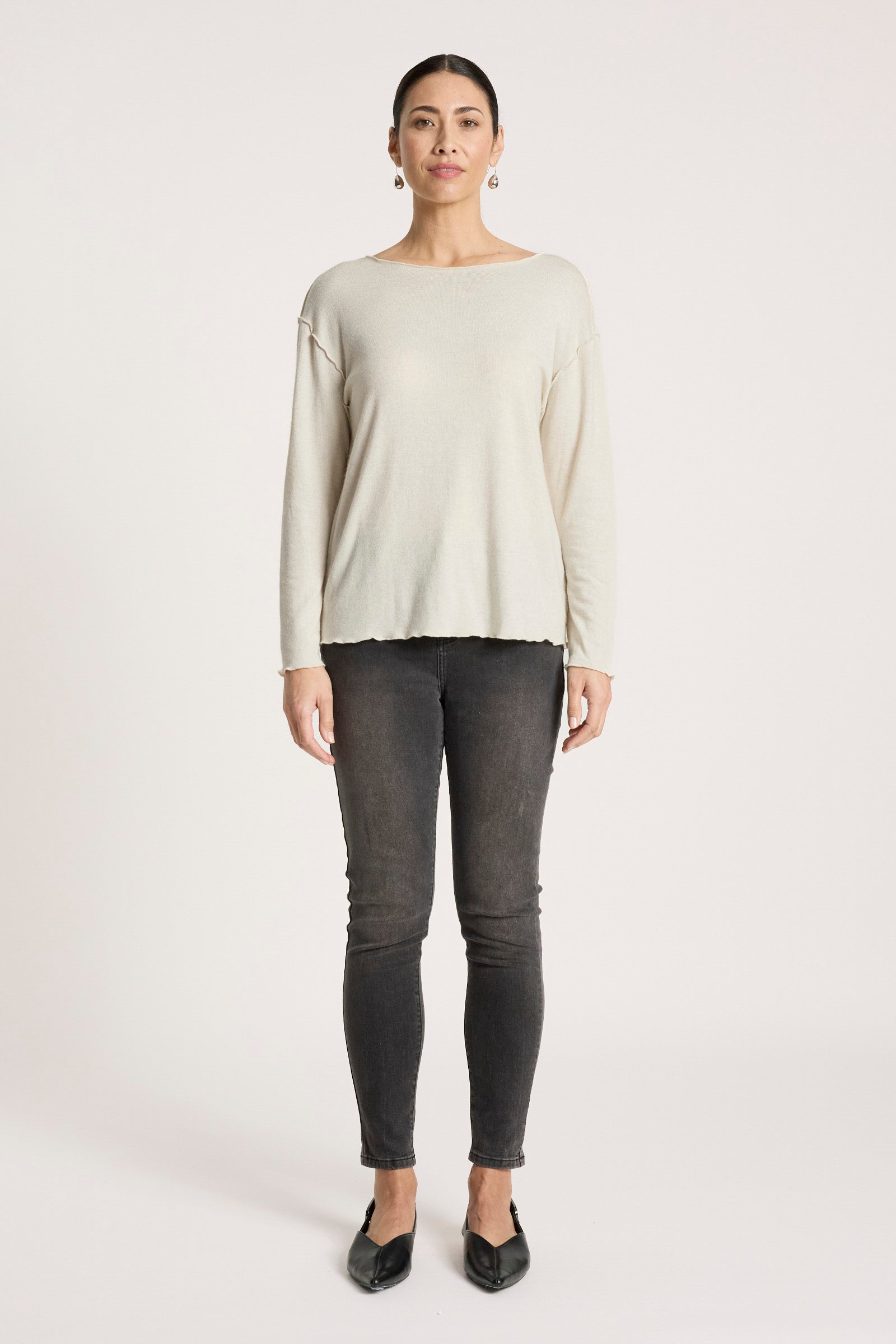 Aria Long Sleeve Top - Dune
