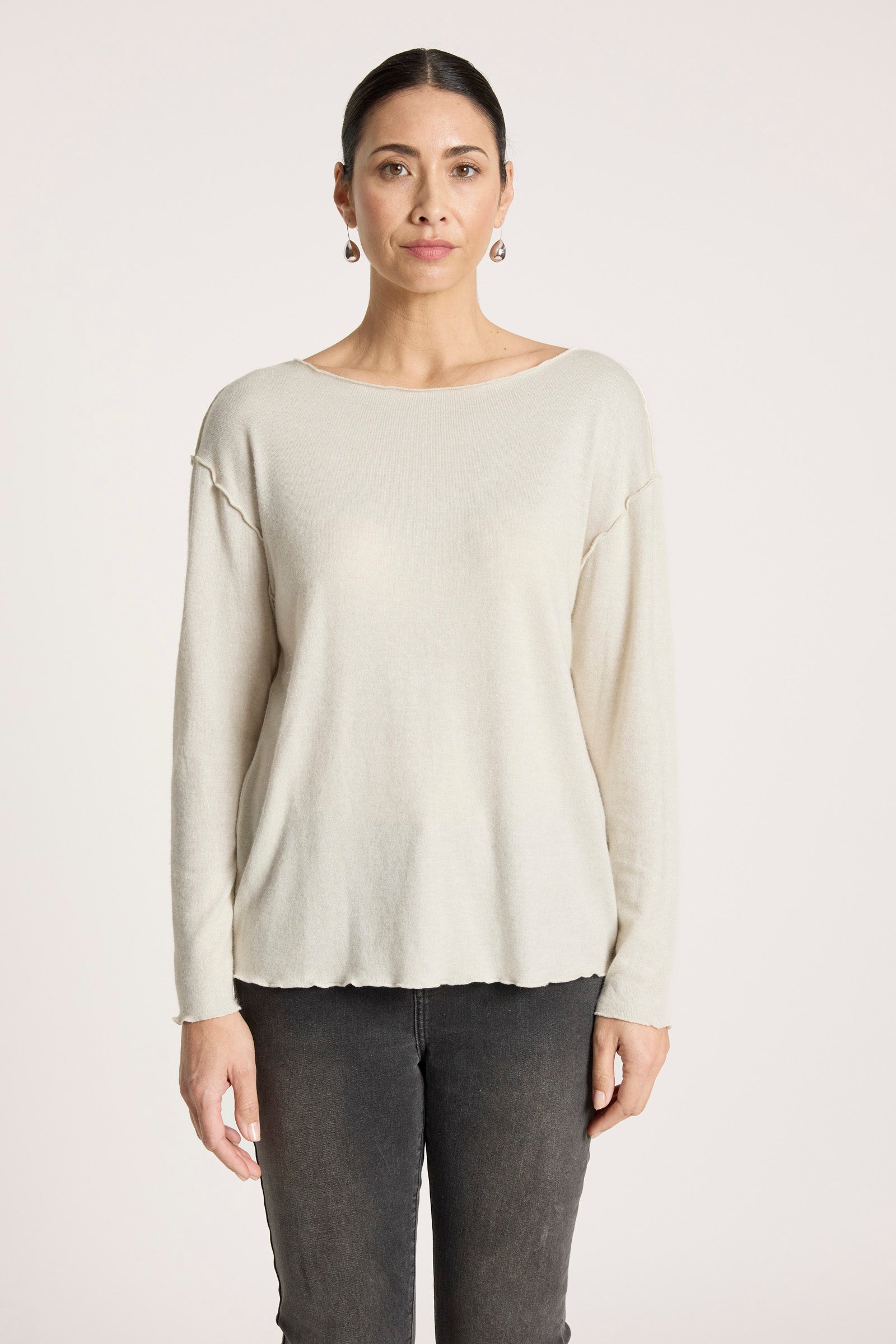 Aria Long Sleeve Top - Dune