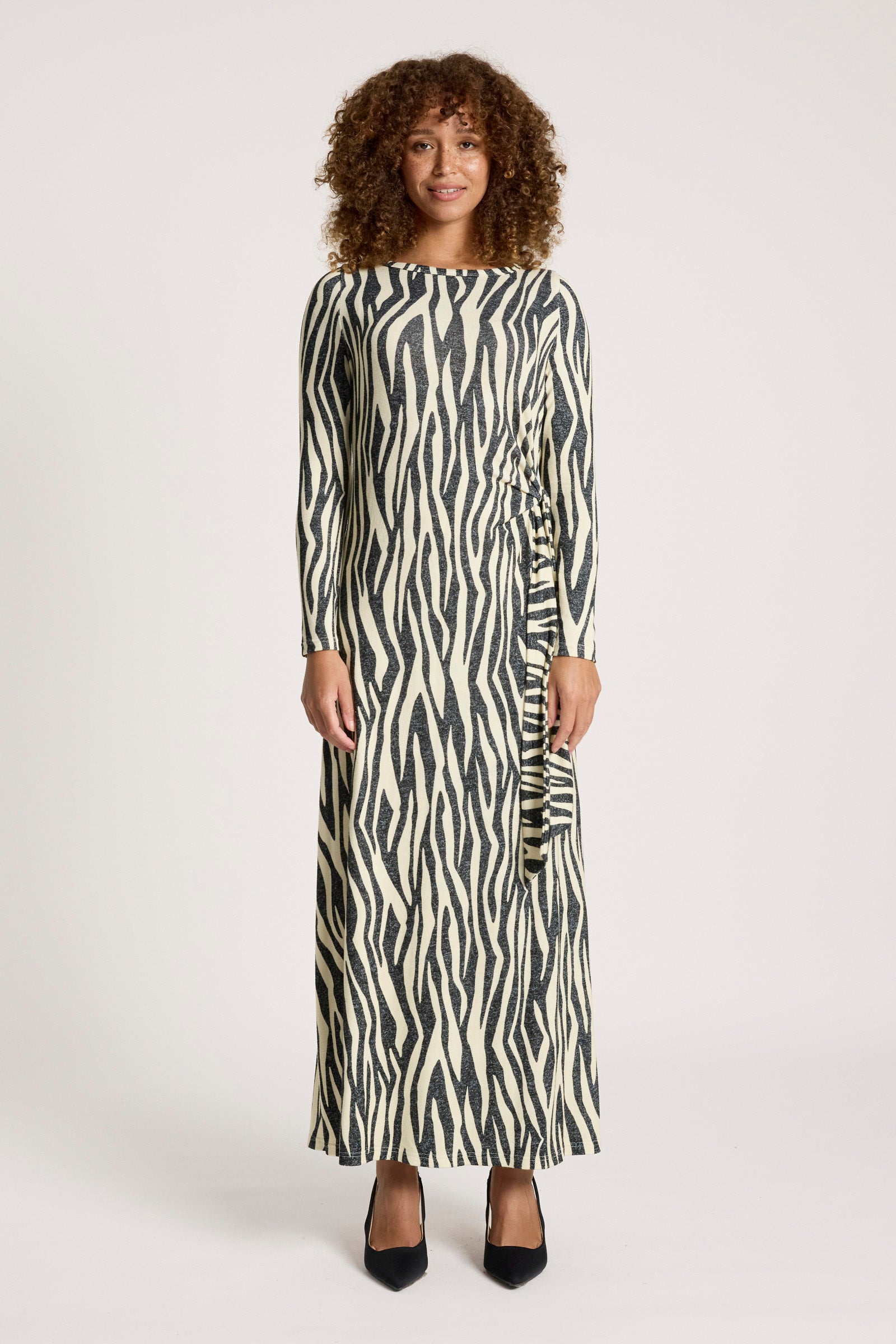 Aria Tie Maxi Dress - Savanna