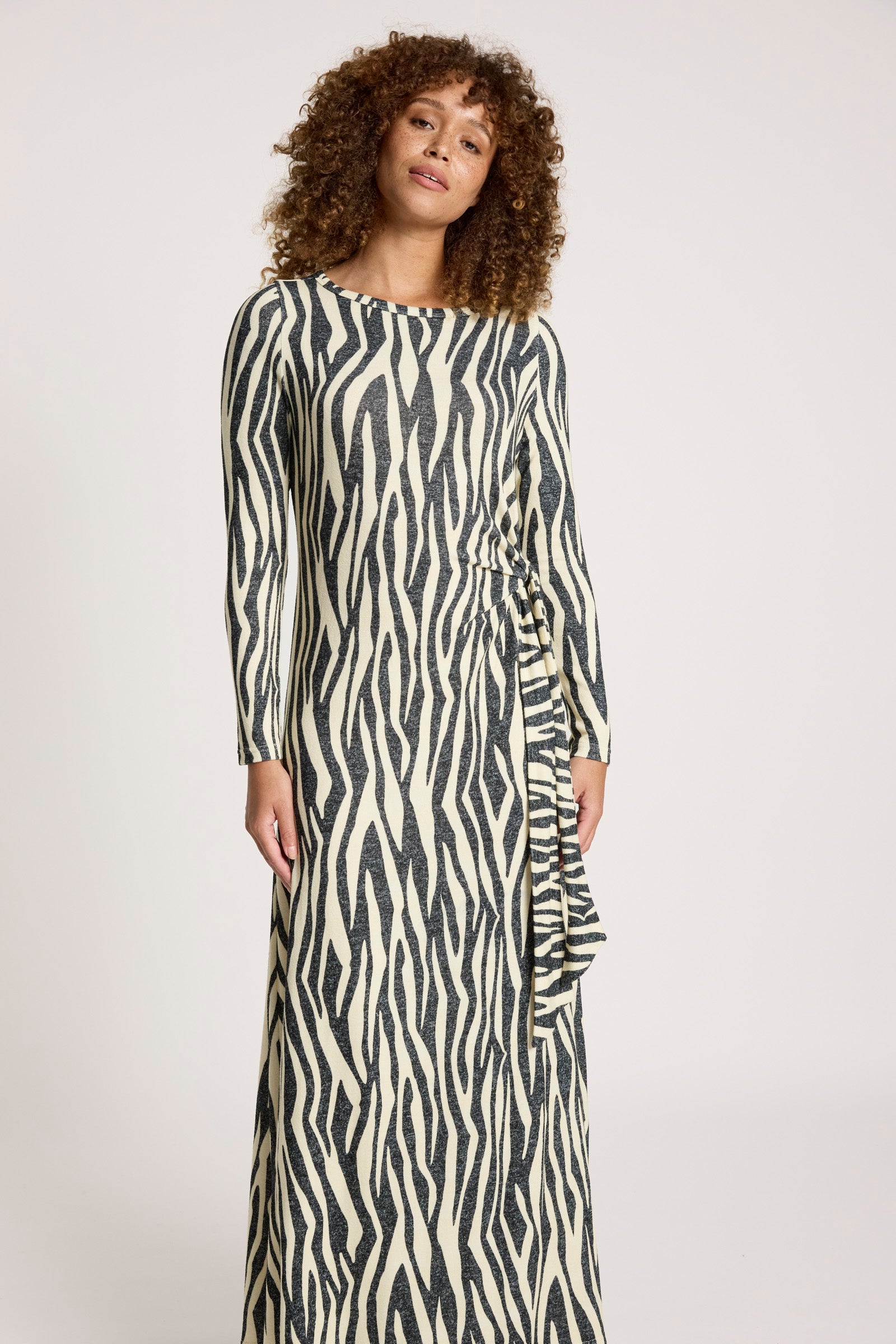 Aria Tie Maxi Dress - Savanna