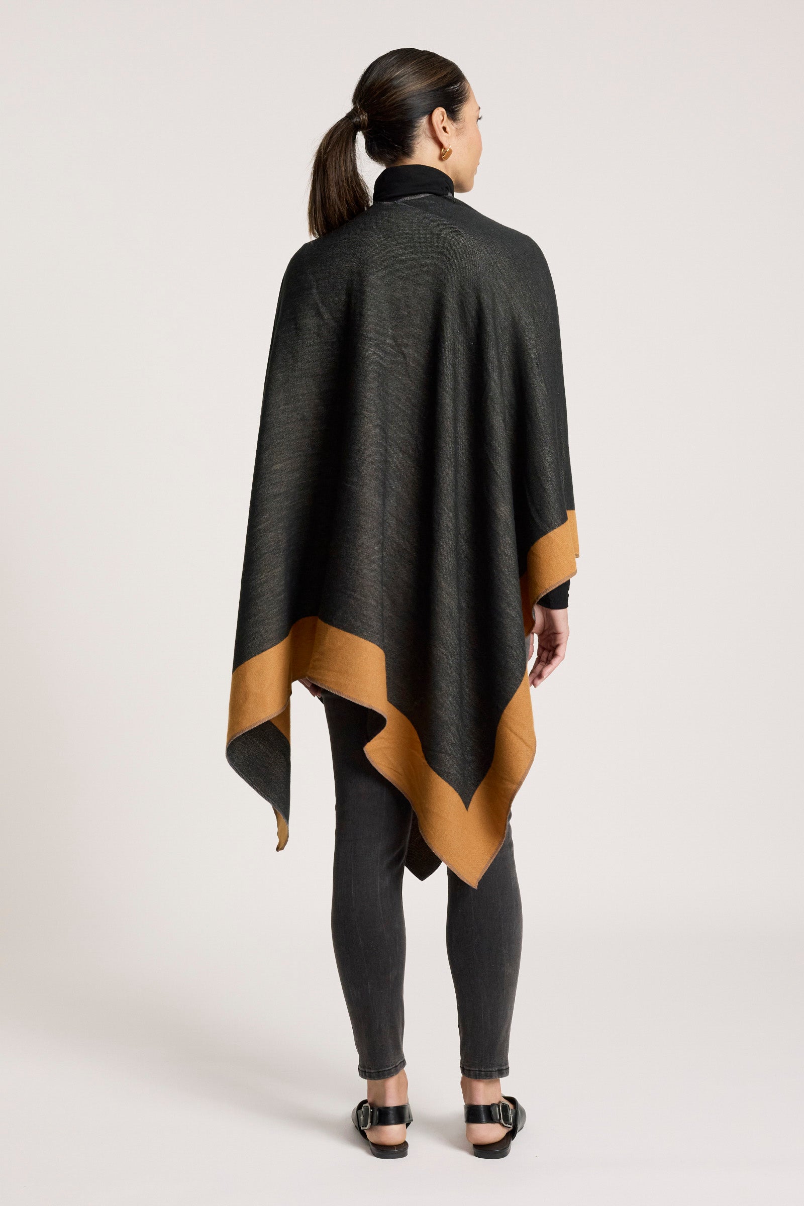 Ayla Cape - Camel/Char