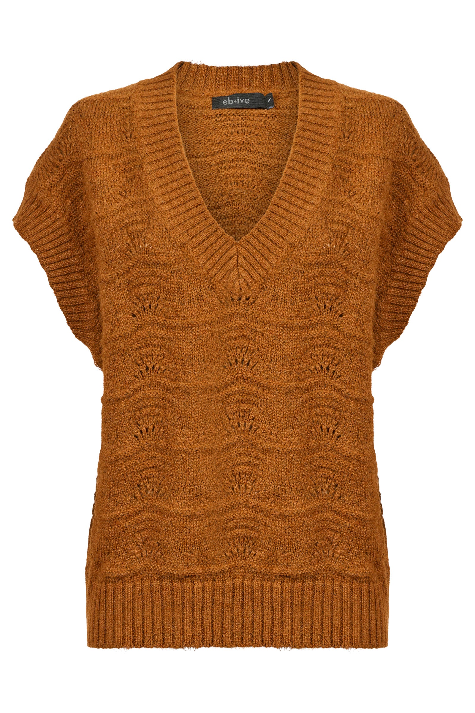 Orin Knit Vest - Caramel