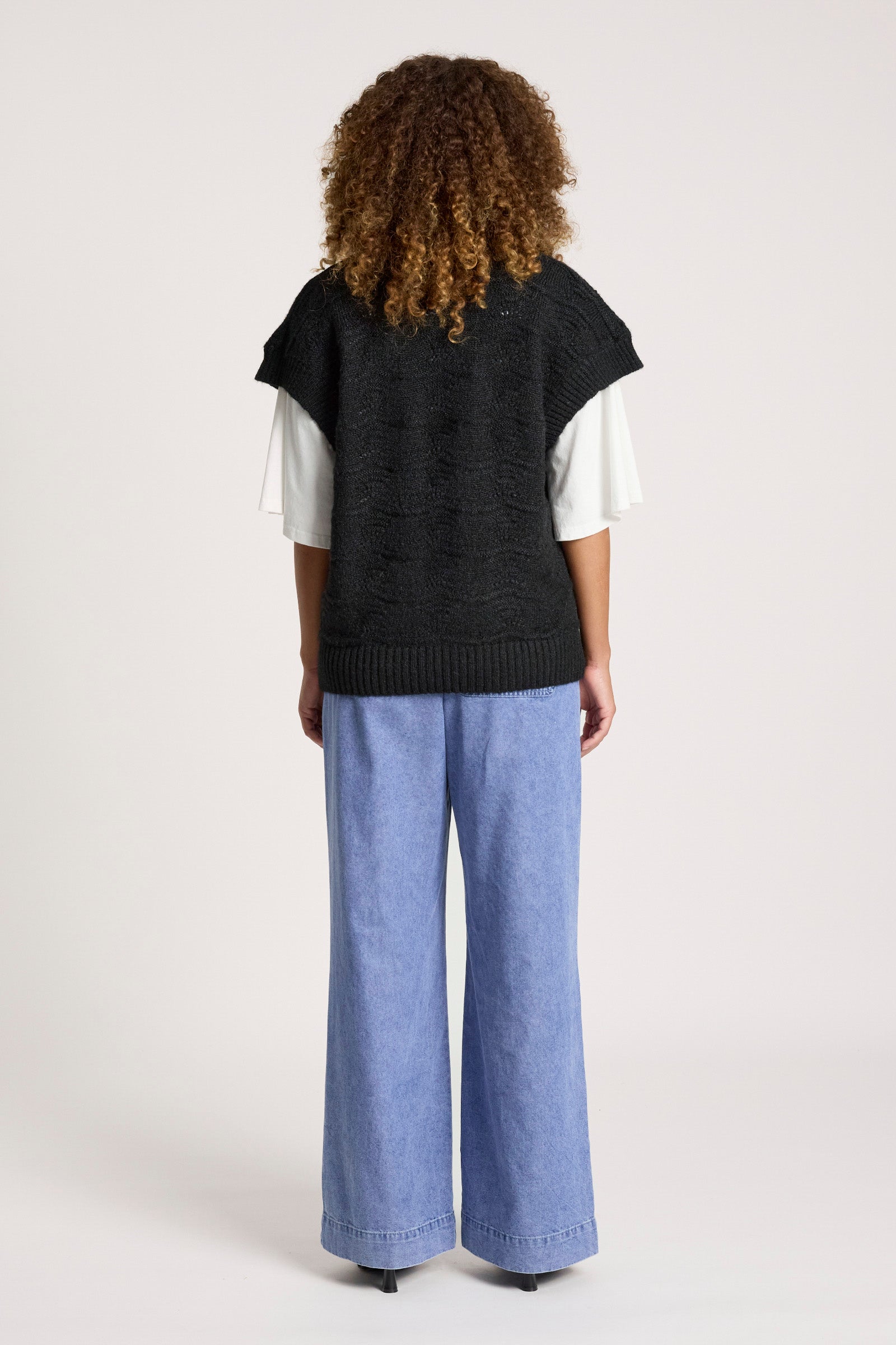 Orin Knit Vest - Black