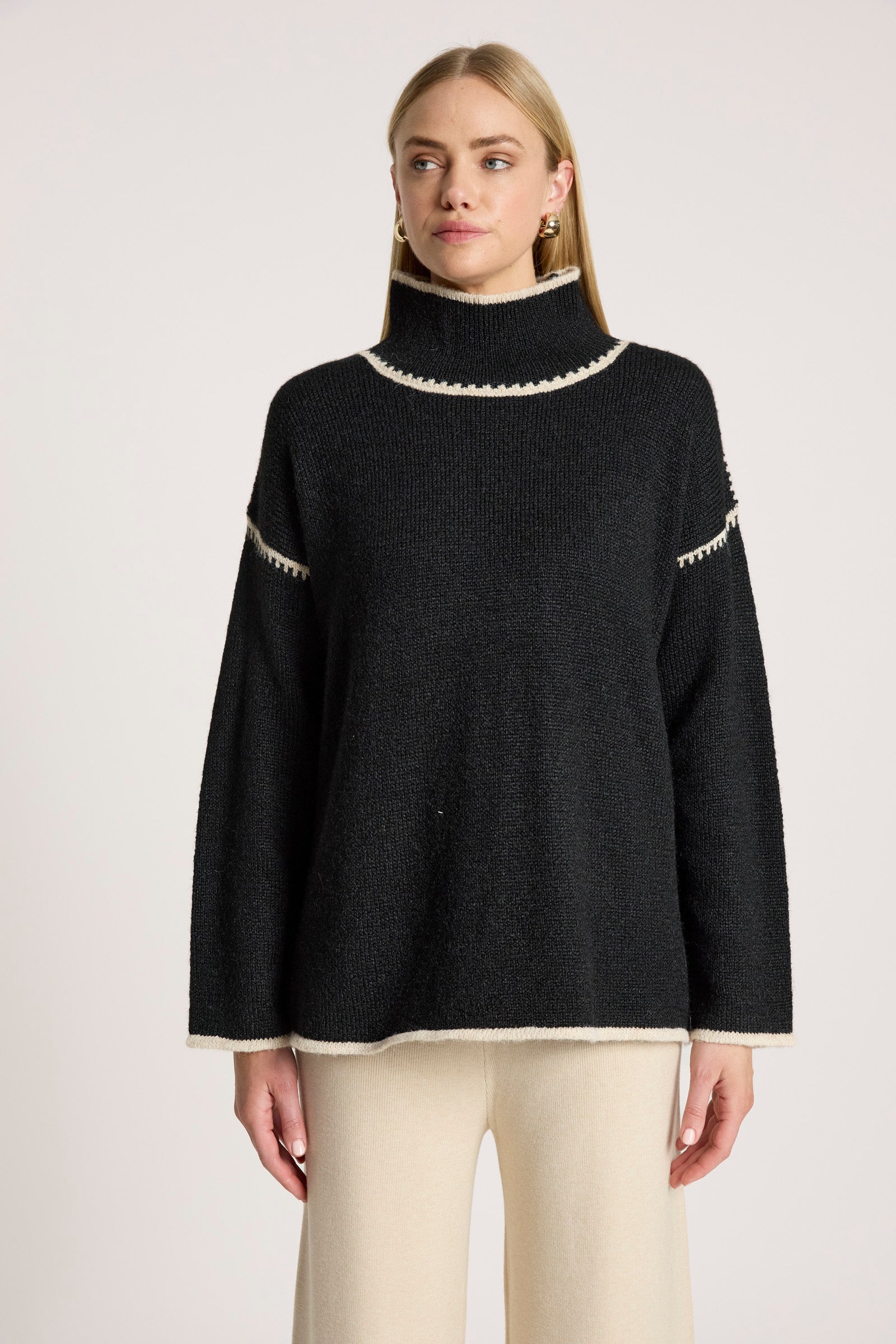 Orin Jumper - Black/Dune
