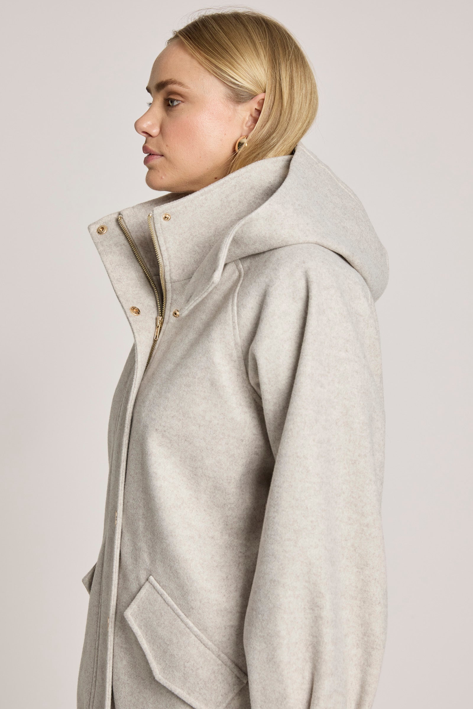 Sable Hood Jacket - Bisque