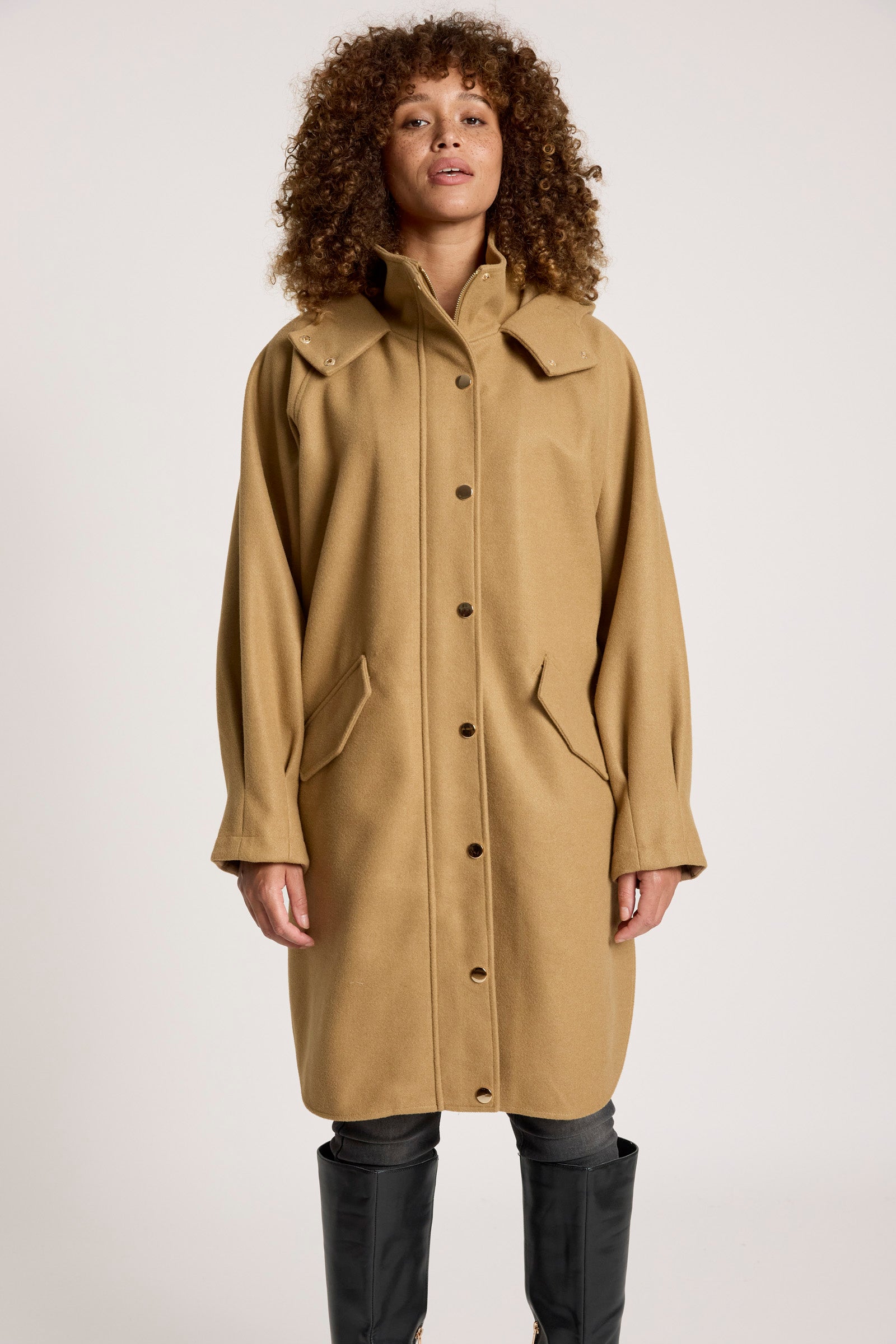 Sable Hood Jacket - Mocha