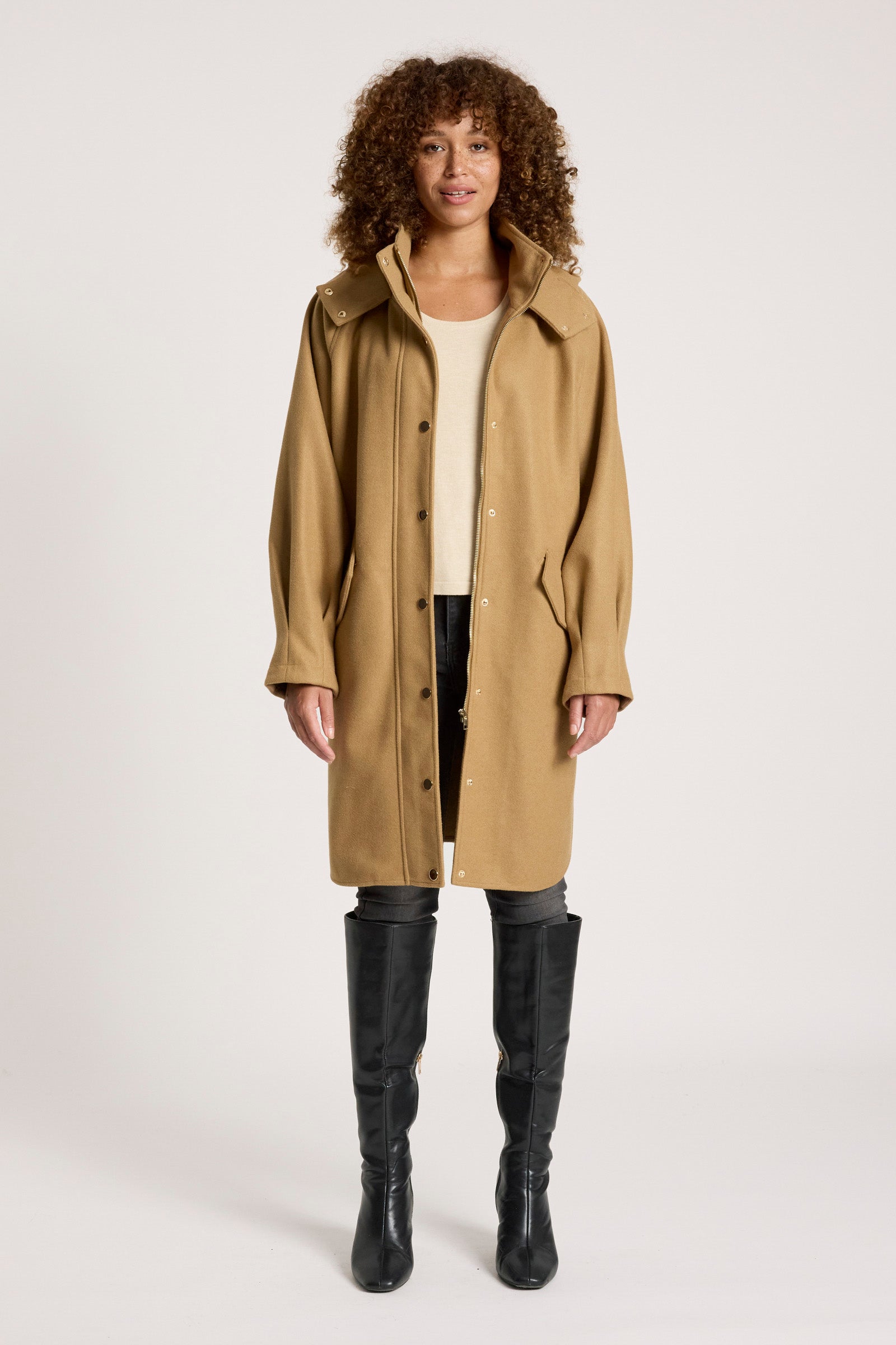 Sable Hood Jacket - Mocha