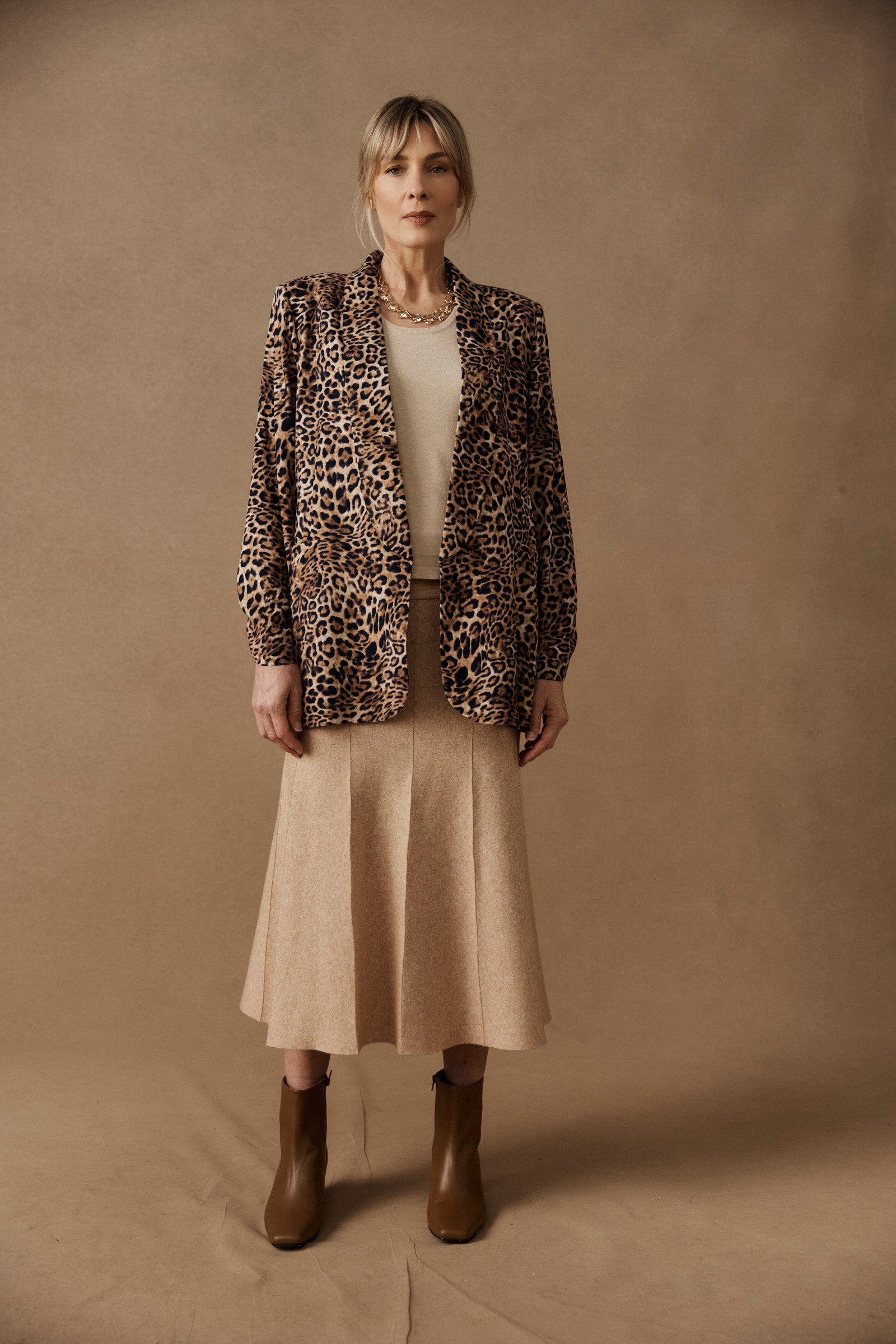 Zala Knit Skirt - Bisque