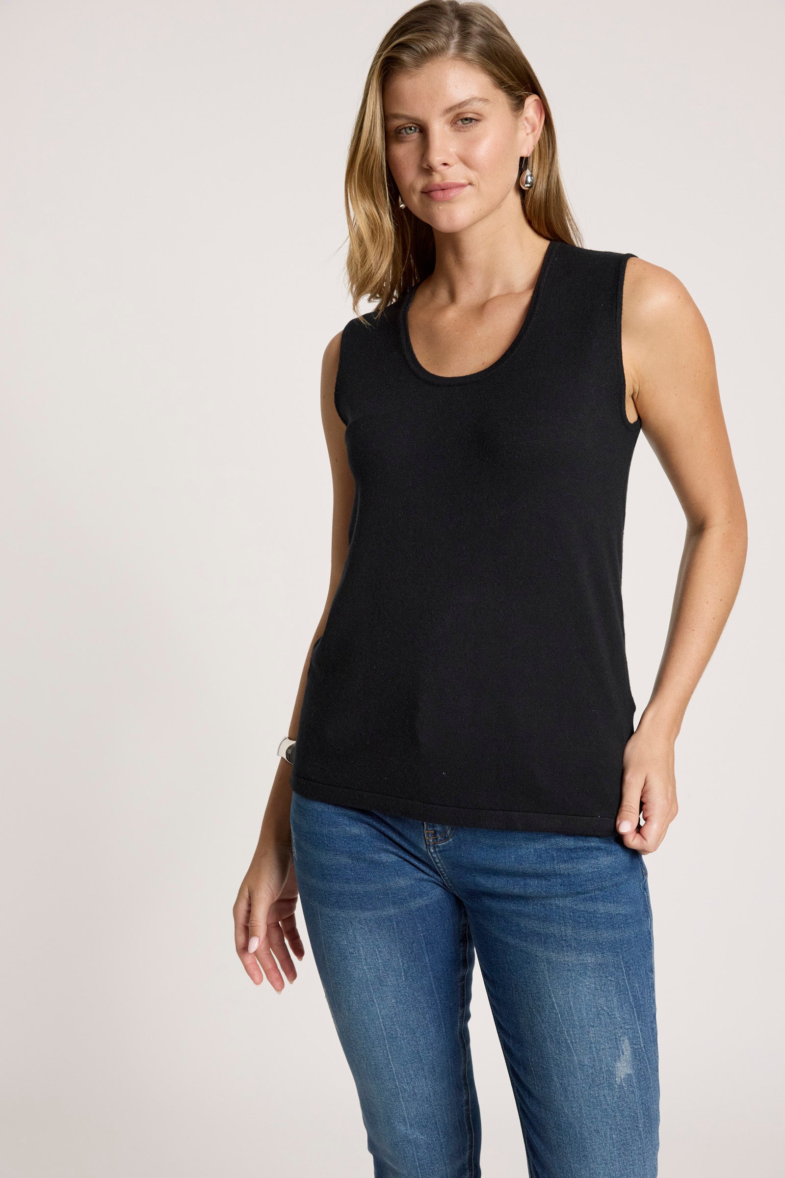 Samira Knit Tank - Black
