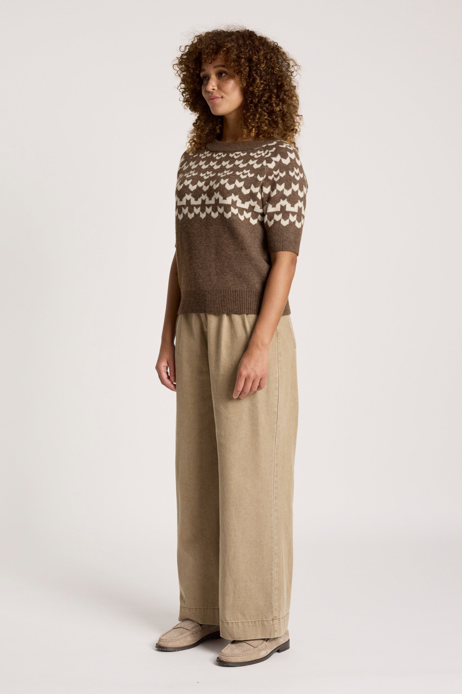 Maasai Knit Top - Cocoa/Dune