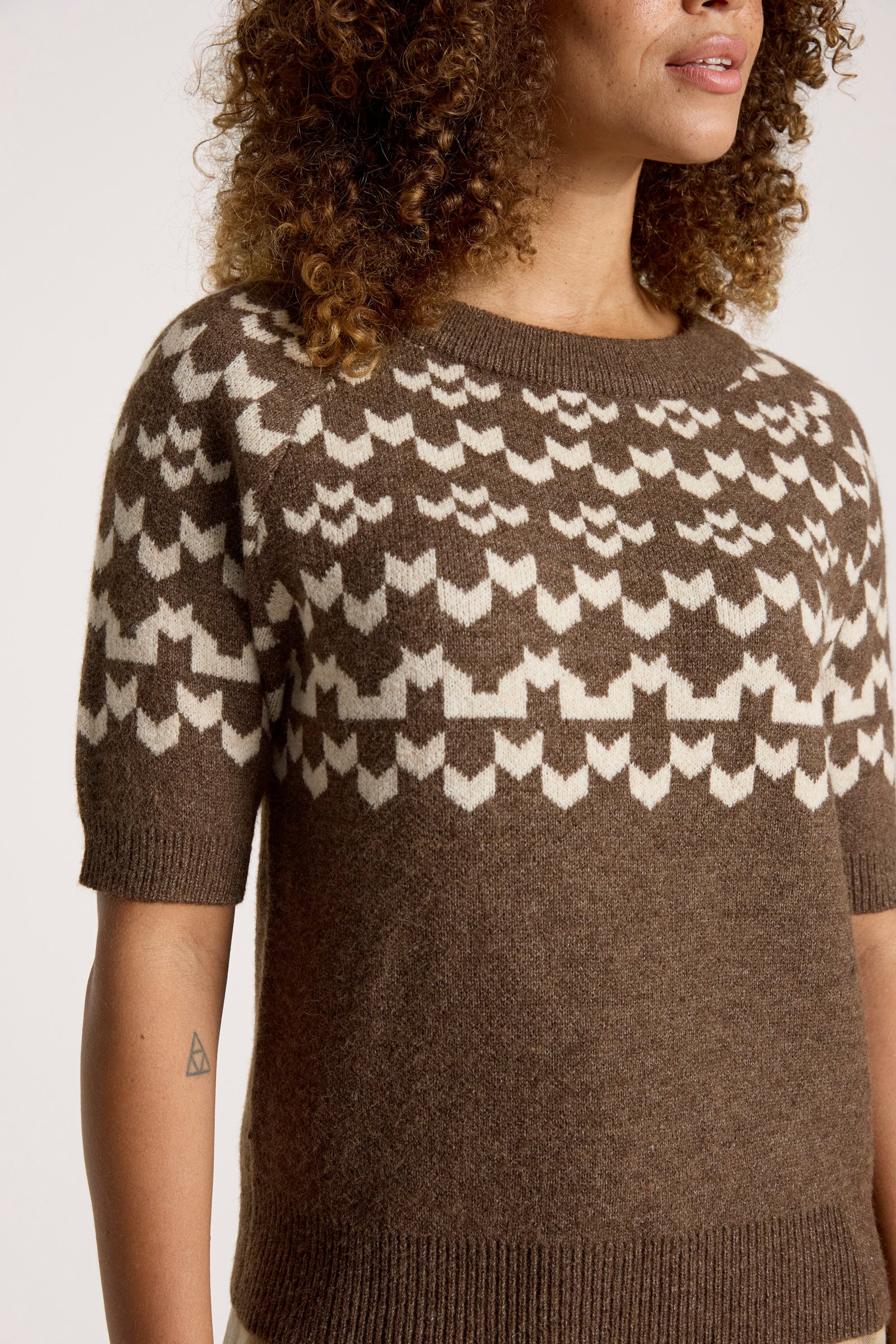 Maasai Knit Top - Cocoa/Dune