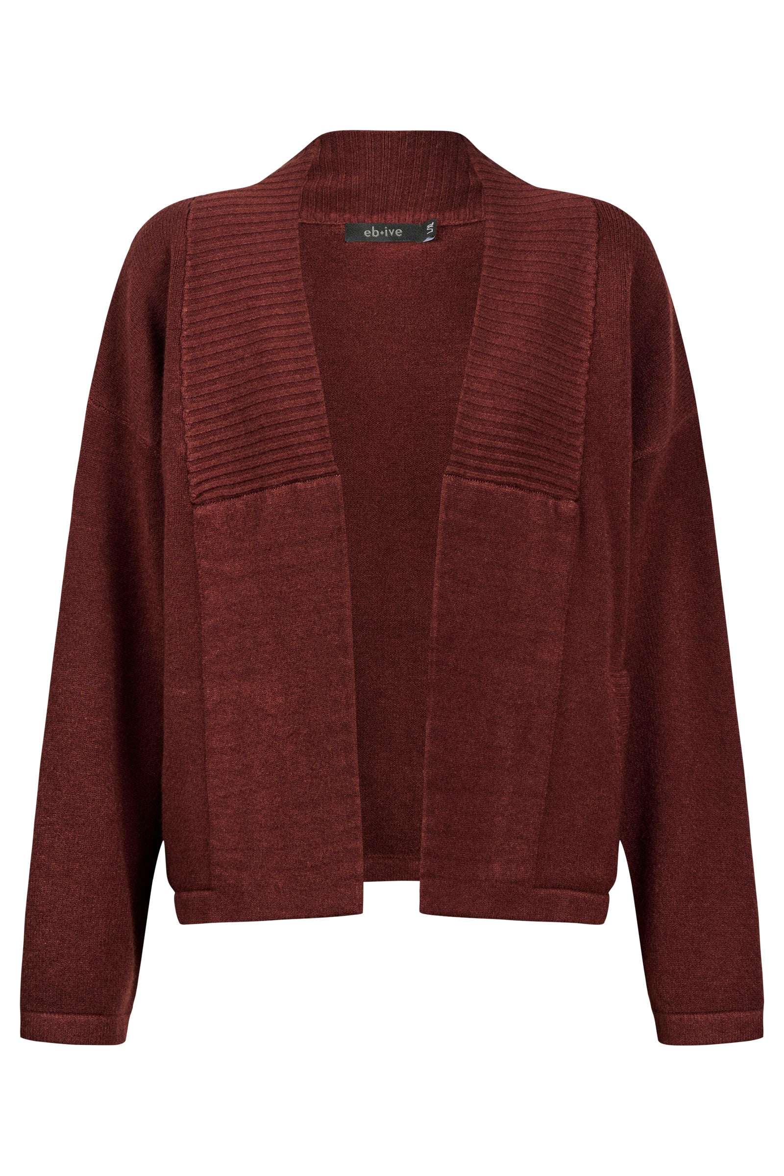 Samira Crop Cardigan - Mahogany