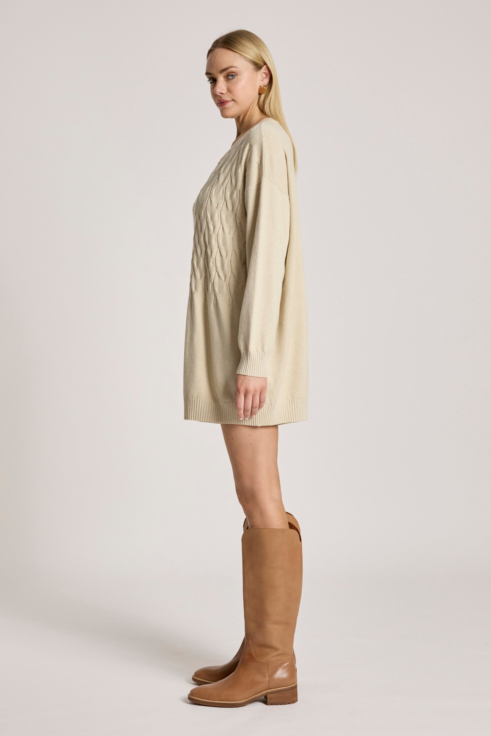 Samira Relaxed Knit - Bisque