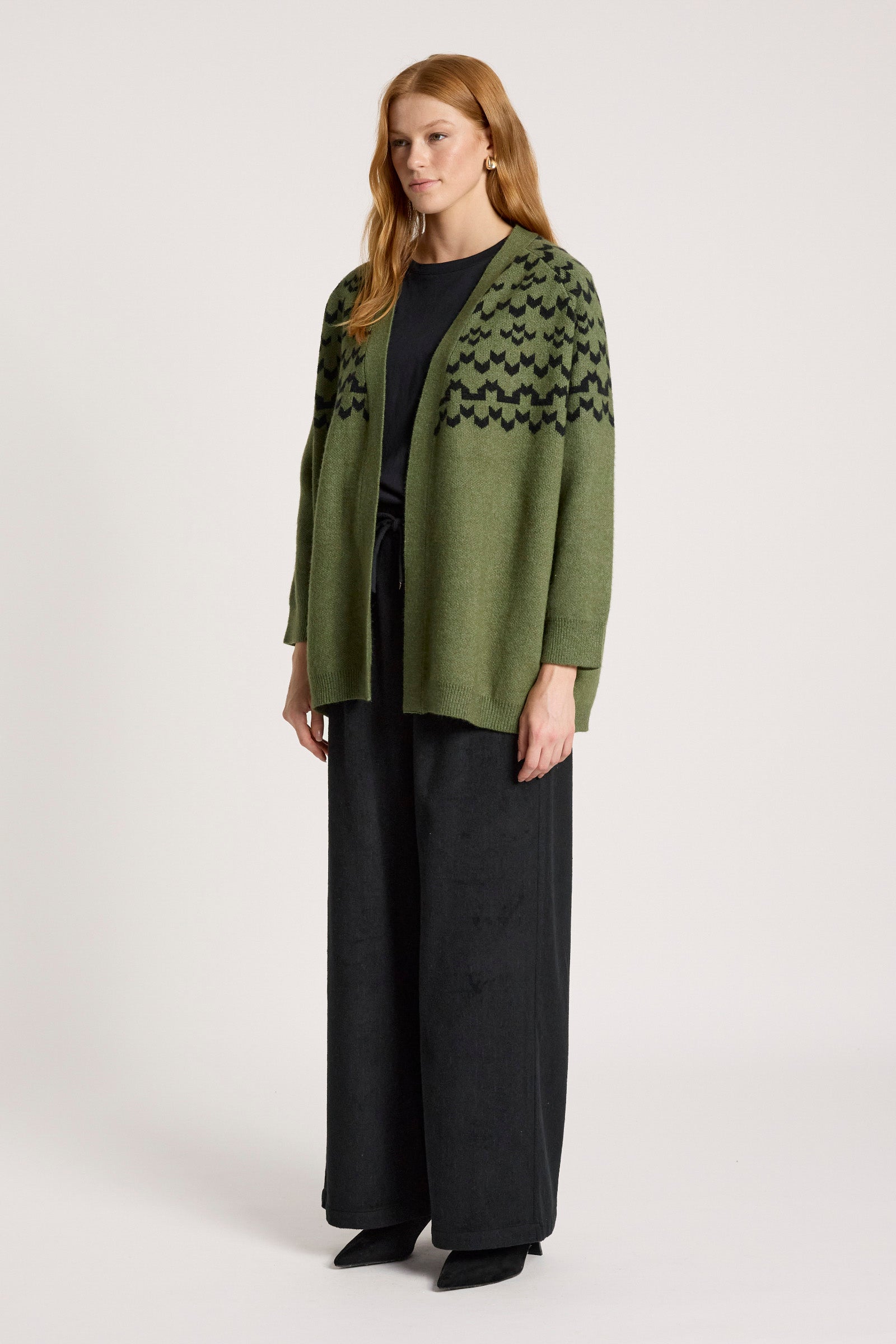 Maasai Cardigan - Pampas/Black