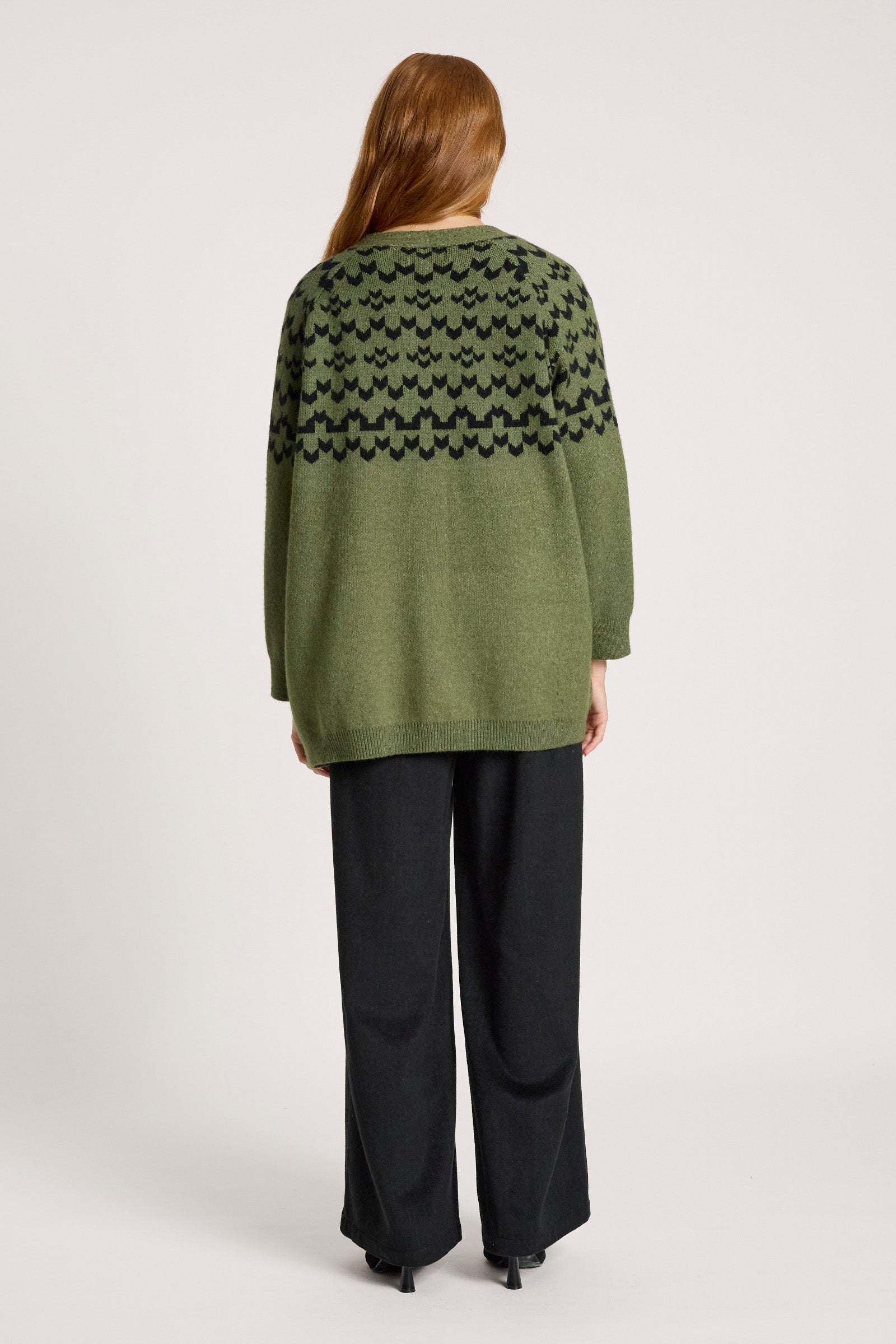 Maasai Cardigan - Pampas/Black