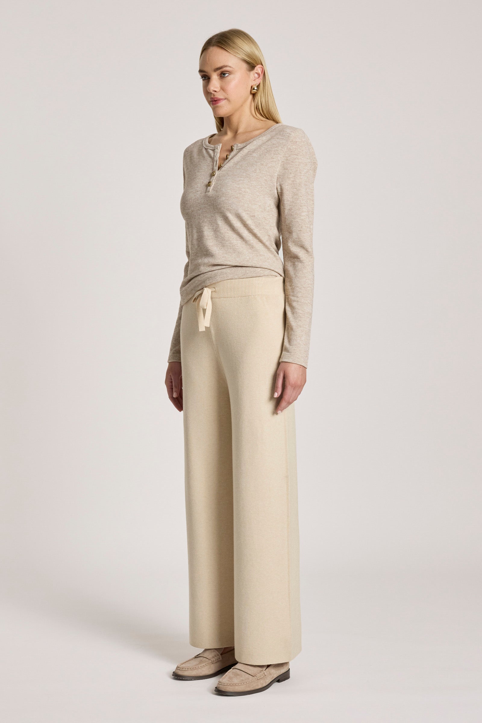 Samira Knit Pant - Bisque