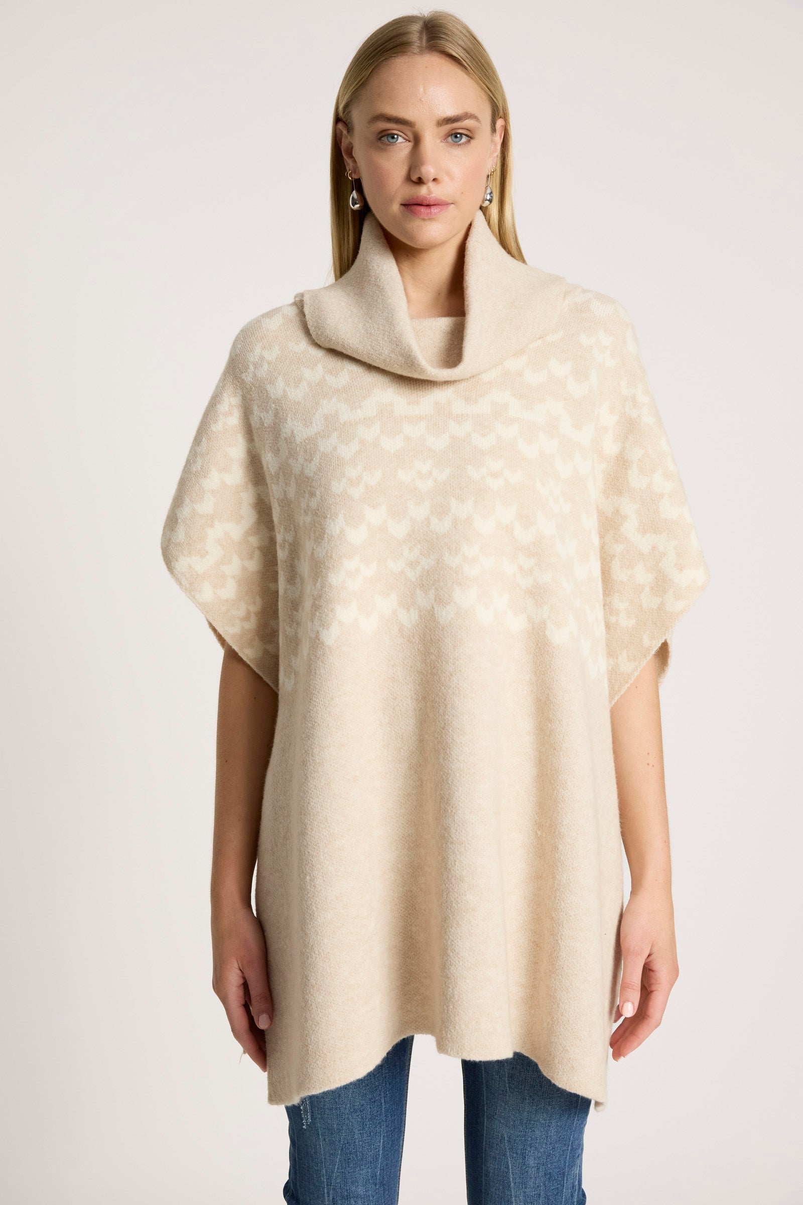 Maasai Poncho - Dune/Bisque