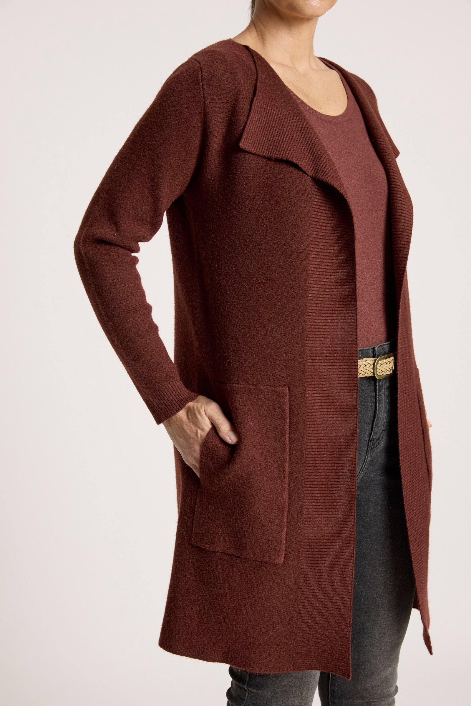 Samira Cardigan - Mahogany