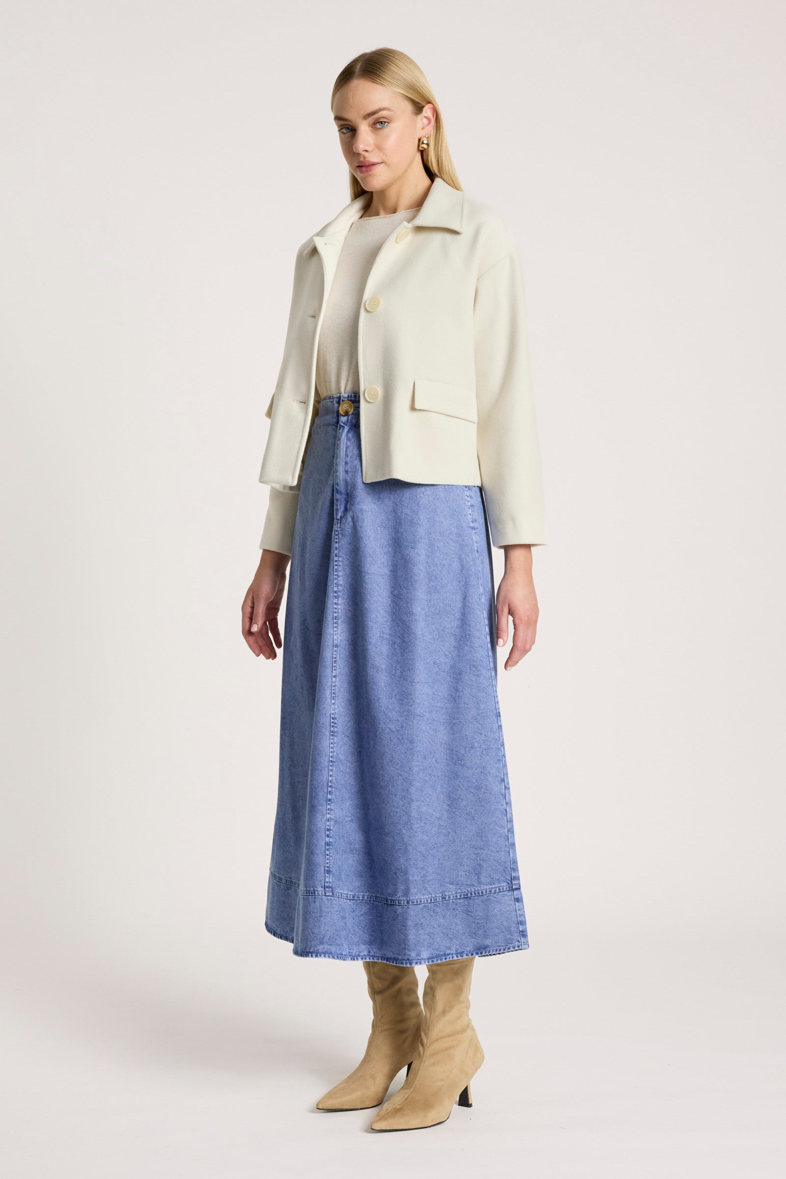 Wanderer Crop Jacket - Ecru